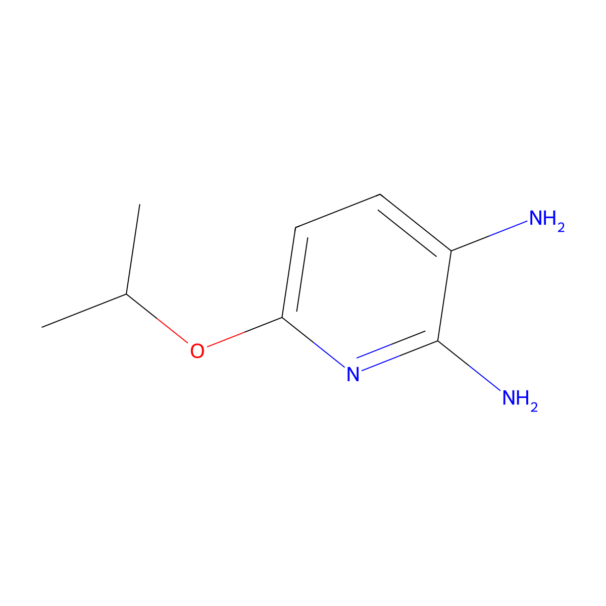 6-(Propan-2-yloxy)pyridine-2,3-diamine molecular structure, CAS 1451208-81-3