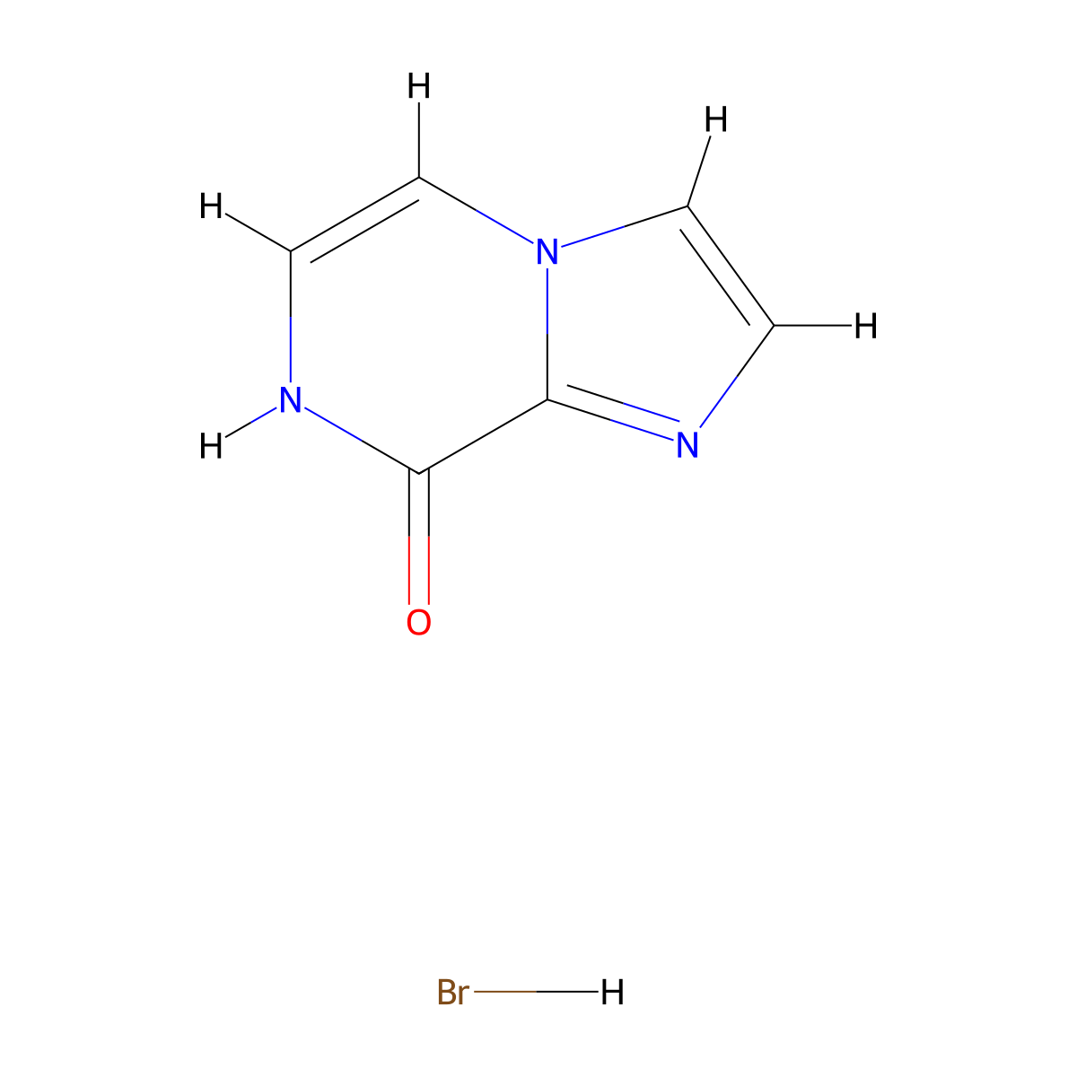 Imidazo[1,2-a]pyrazin-8(7H)-one hydrobromide molecular structure, CAS 1451215-02-3