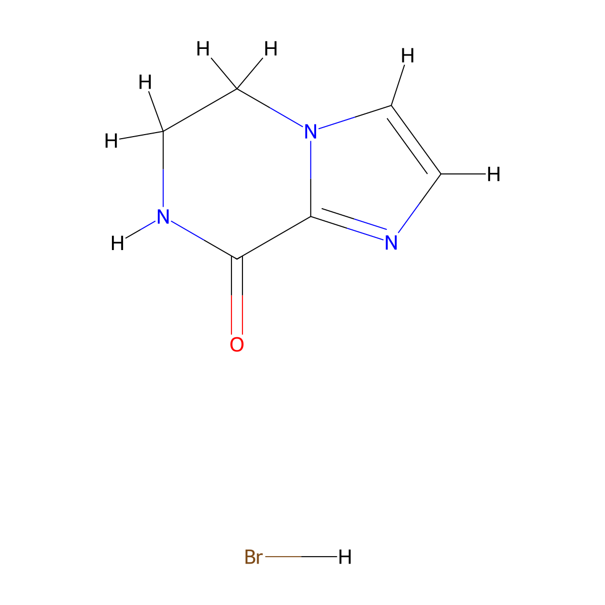 6,7-Dihydroimidazo[1,2-a]pyrazin-8(5H)-one hydrobromide molecular structure, CAS 1451215-03-4
