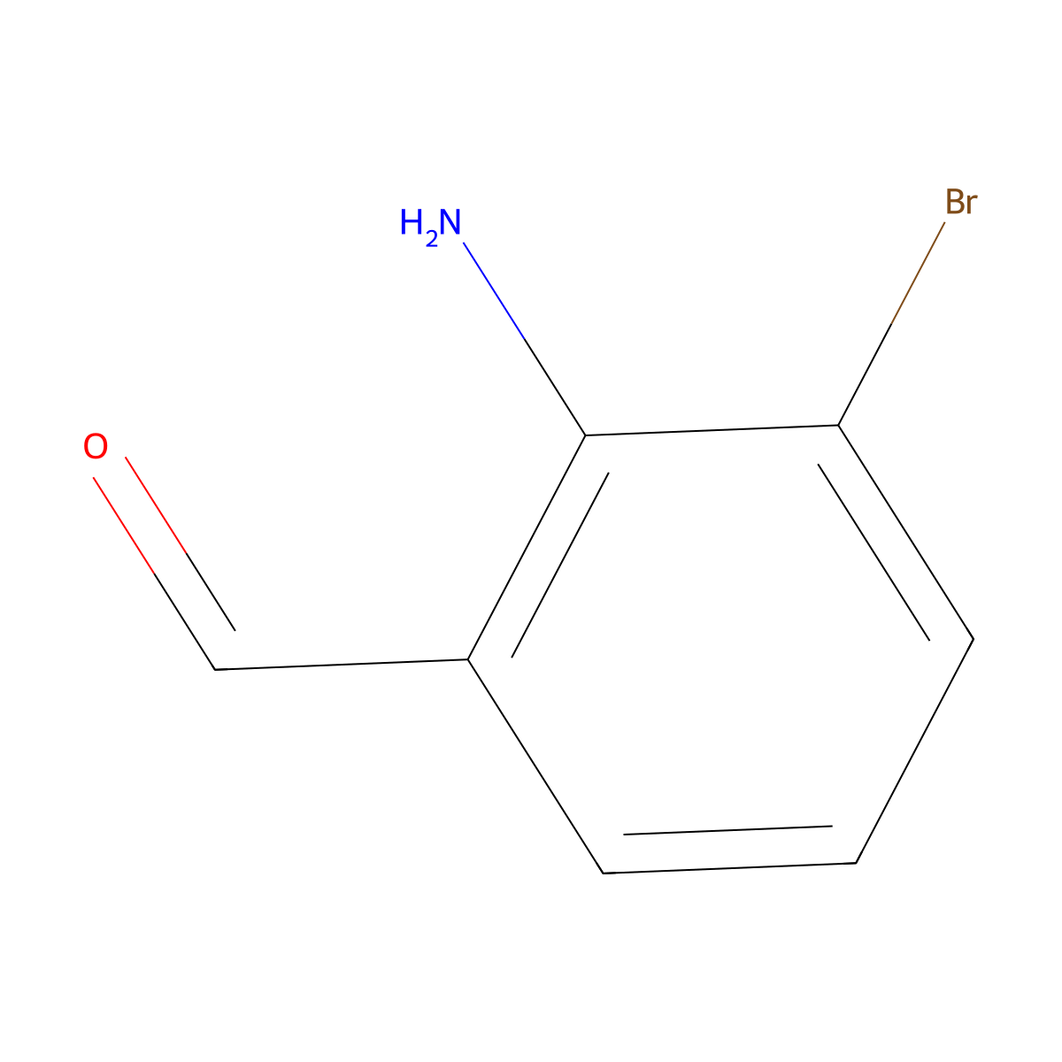 2-Amino-3-bromobenzaldehyde molecular structure, CAS 145123-24-6