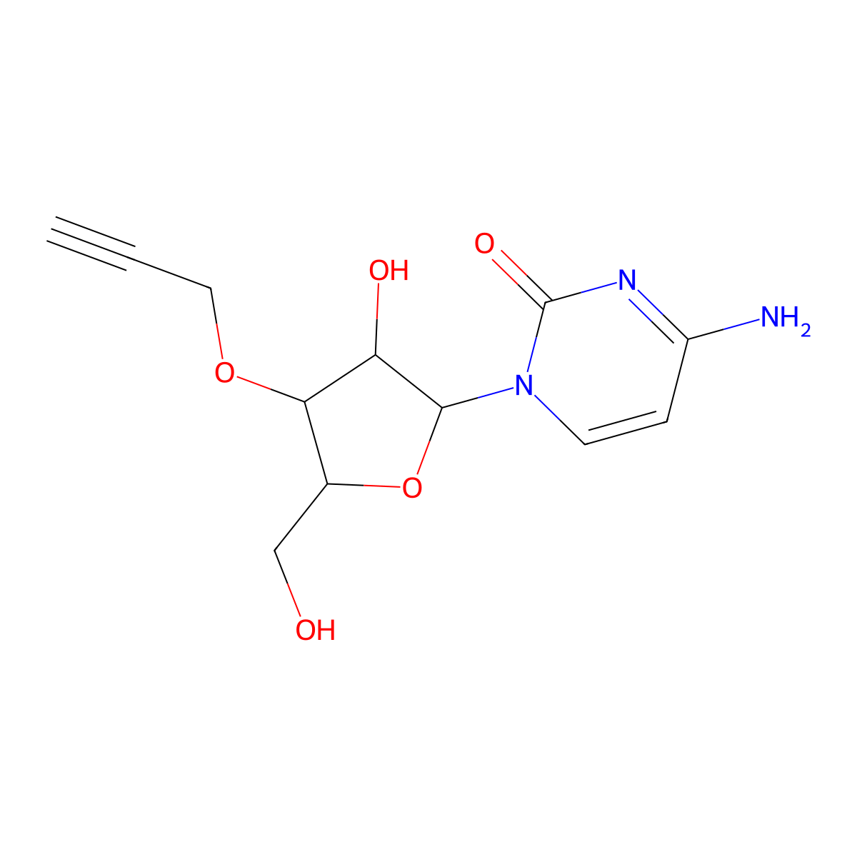 3'-O-Propargylcytidine molecular structure, CAS 1451256-00-0
