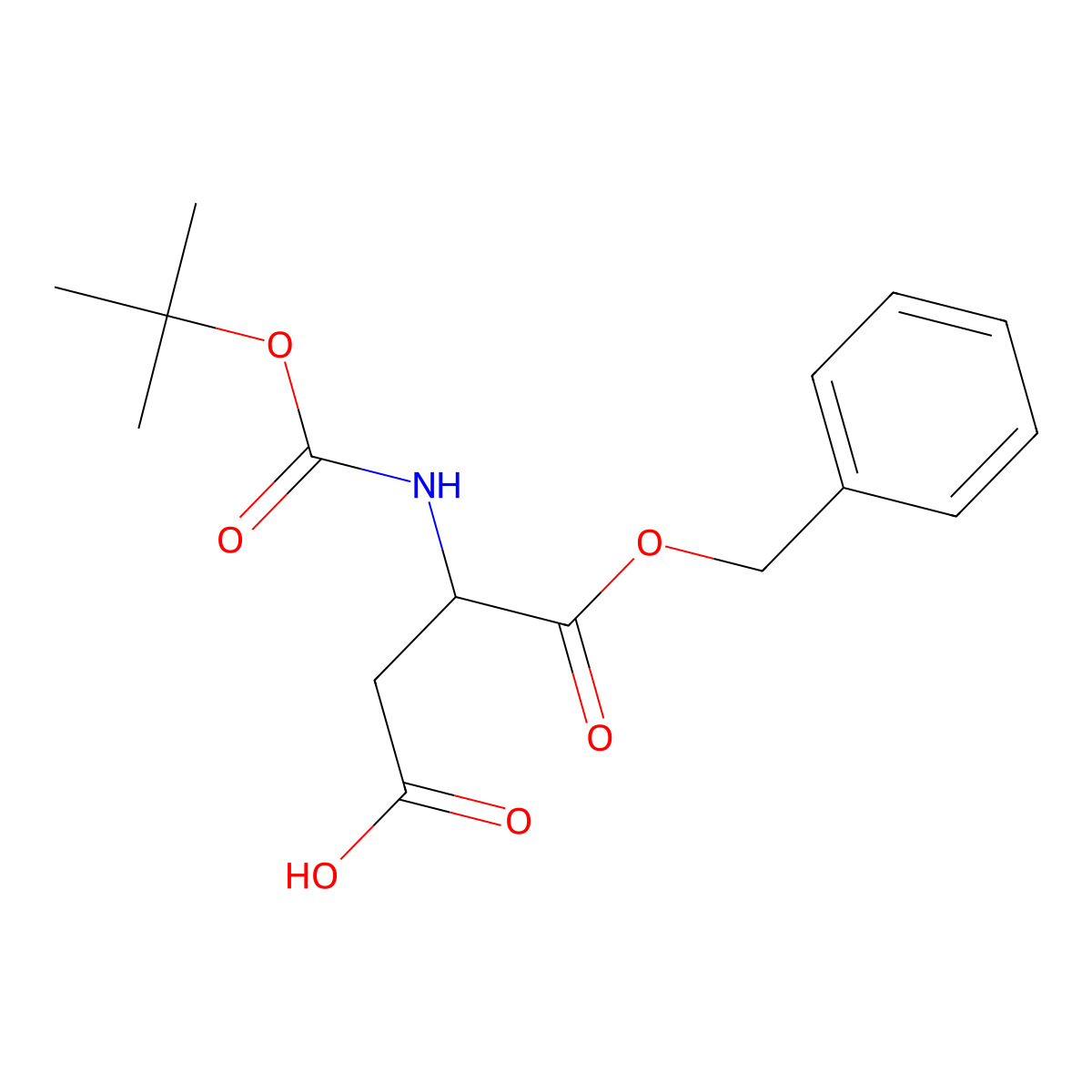 4-(Benzyloxy)-3-{[(tert-butoxy)carbonyl]amino}-4-oxobutanoic acid molecular structure, CAS 145126-18-7