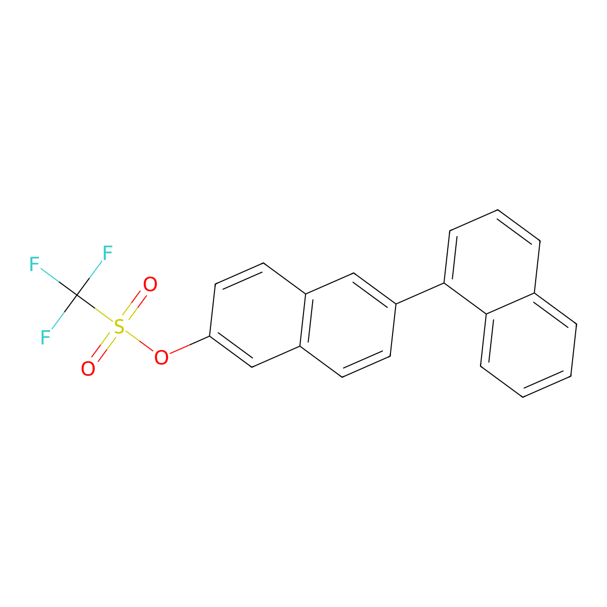 [1,2'-Binaphthalen]-6'-yl trifluoromethanesulfonate molecular structure, CAS 1451262-48-8