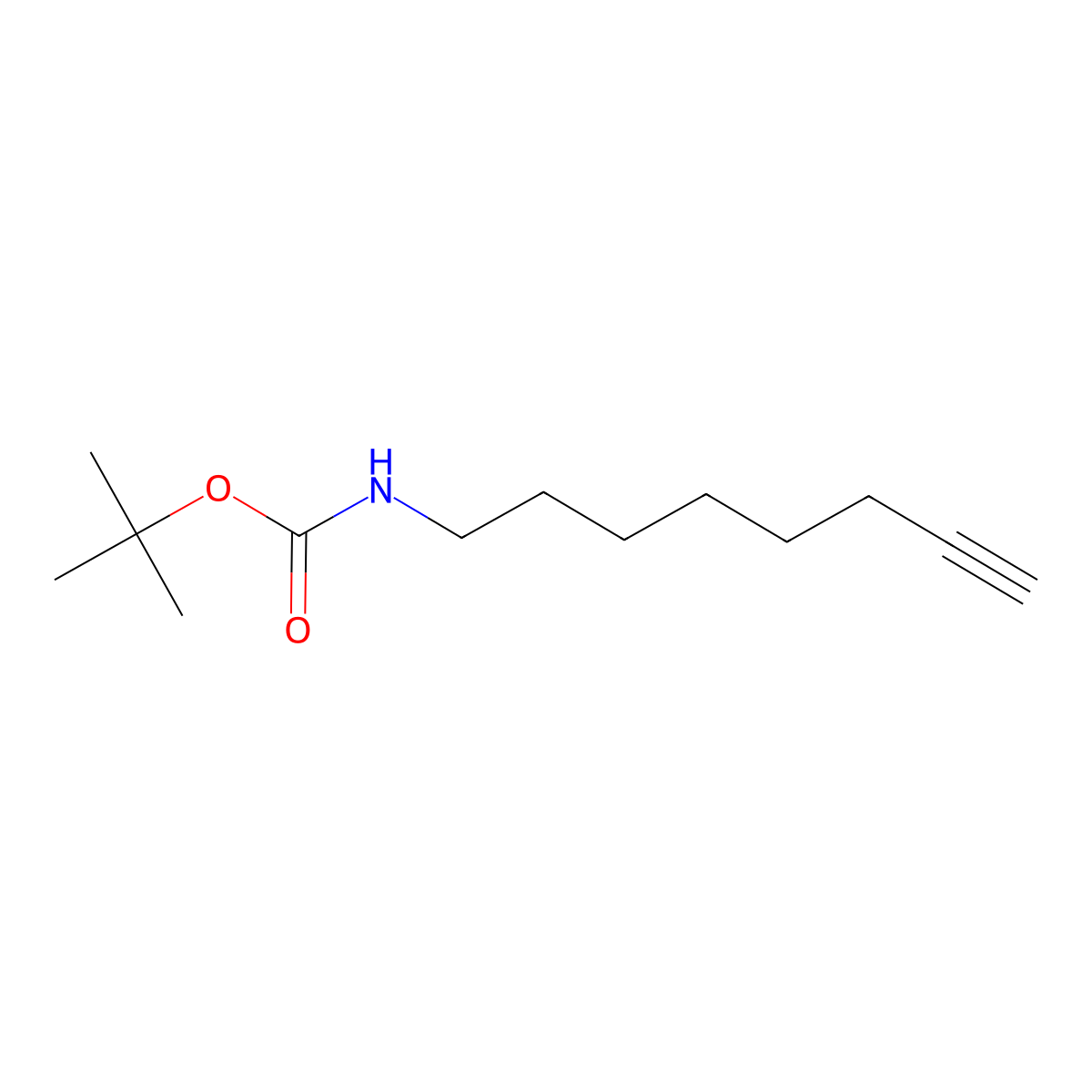 tert-Butyl oct-7-yn-1-ylcarbamate molecular structure, CAS 1451262-84-2