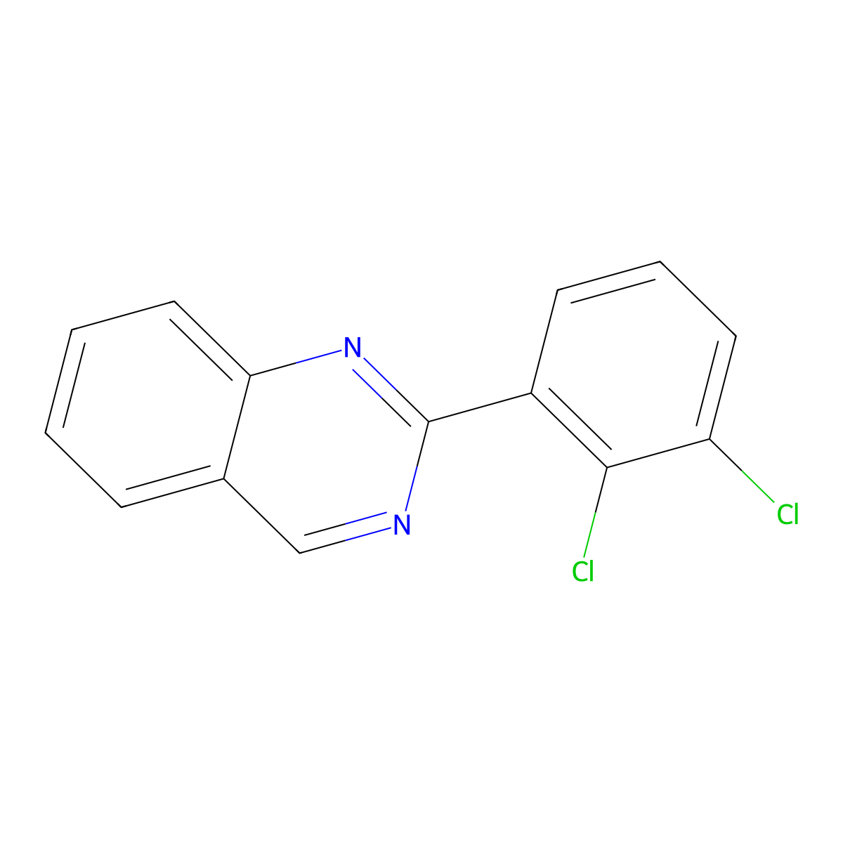 2-(2,3-Dichlorophenyl)quinazoline molecular structure, CAS 1451359-50-4