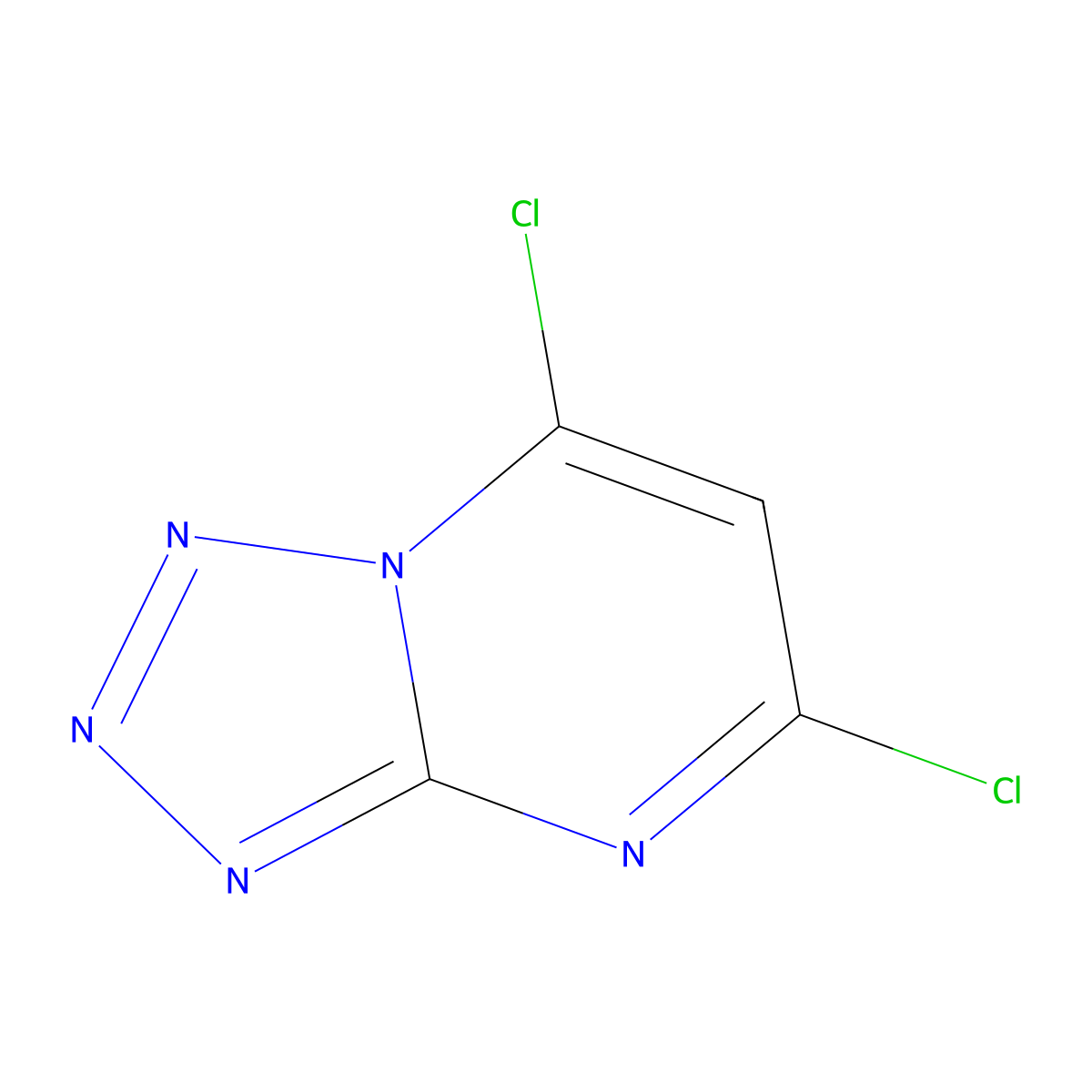 5,7-Dichloro-[1,2,3,4]tetrazolo[1,5-a]pyrimidine molecular structure, CAS 1451362-62-1