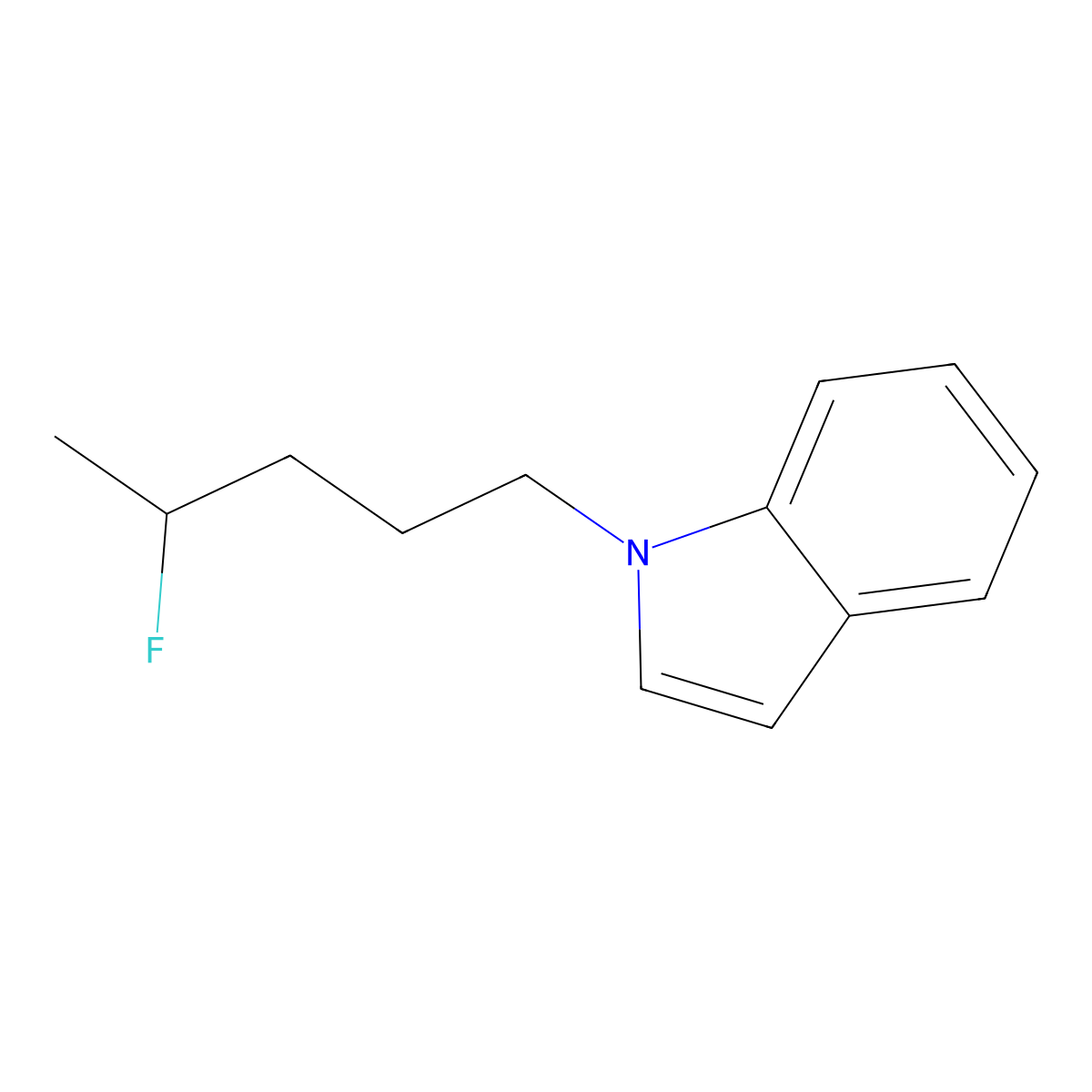 4-Fluoropentylindole molecular structure, CAS 1451385-65-1