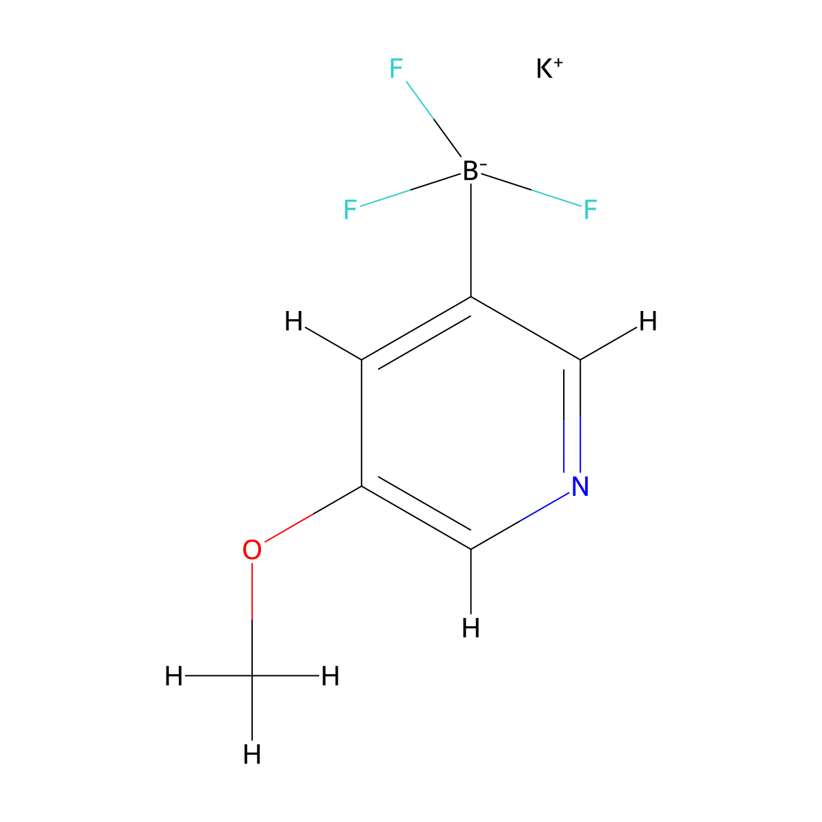 Potassium 5-methoxypyridine-3-trifluoroborate molecular structure, CAS 1451390-69-4