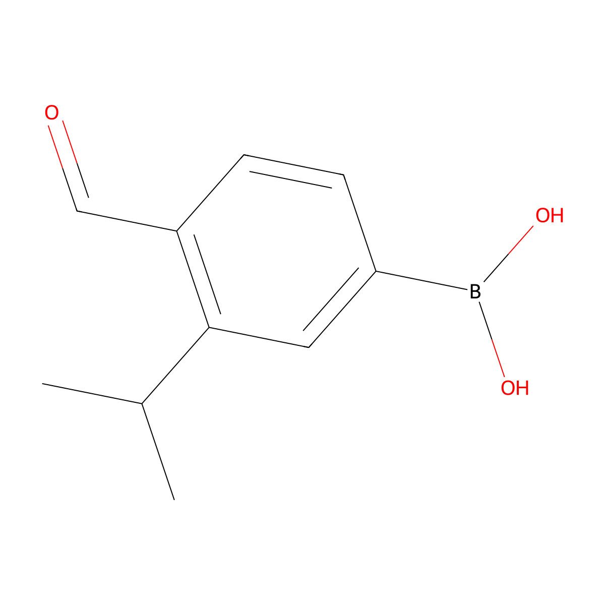 4-Formyl-3-isopropylphenylboronic acid molecular structure, CAS 1451390-85-4