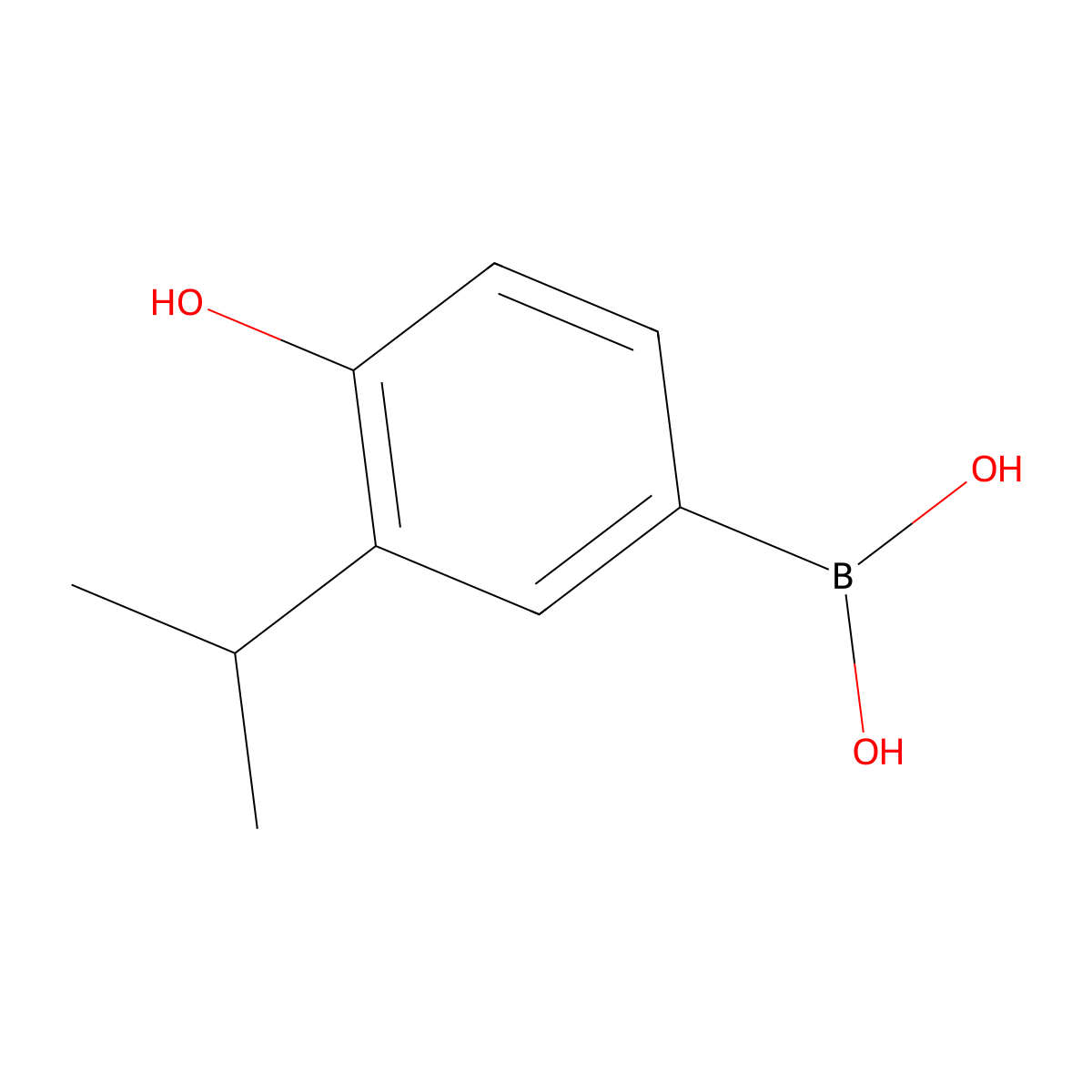 4-Hydroxy-3-isopropylphenylboronic acid molecular structure, CAS 1451390-86-5