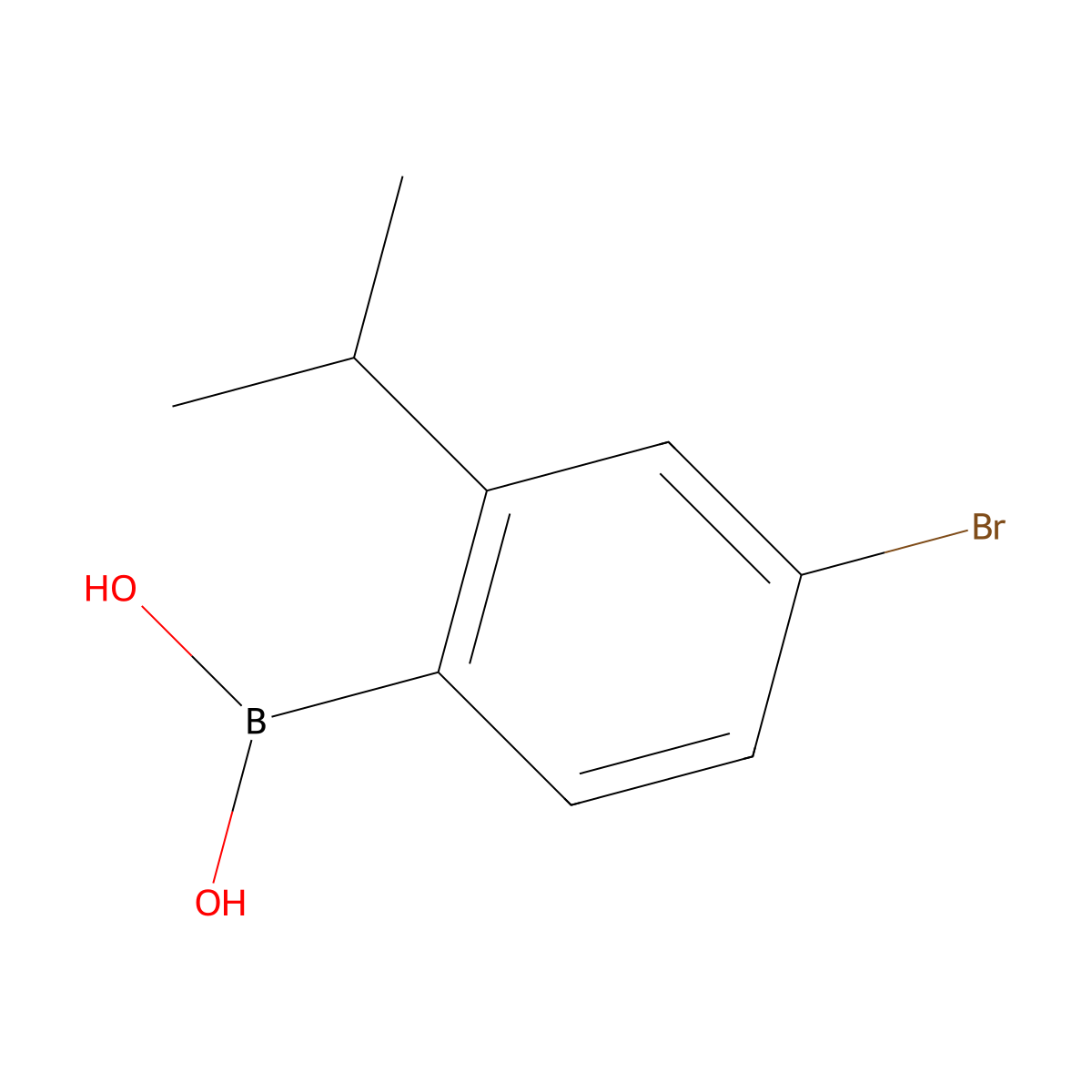 4-Bromo-2-isopropylphenylboronic acid molecular structure, CAS 1451390-88-7