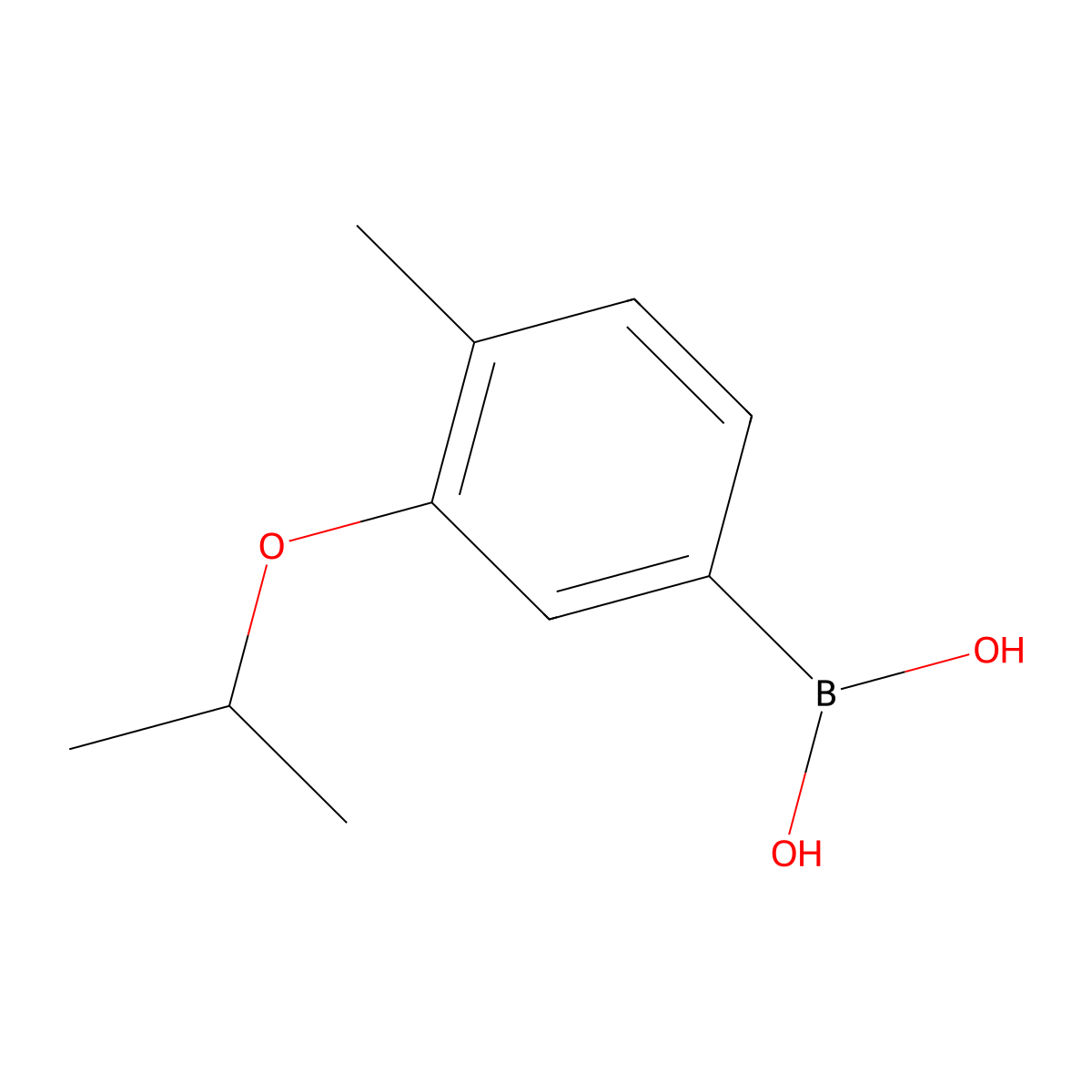 (3-Isopropoxy-4-methylphenyl)boronic acid molecular structure, CAS 1451390-96-7