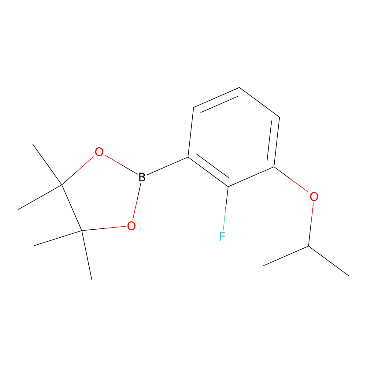 2-Fluoro-3-isopropoxyphenylboronic acid pinacol ester molecular structure, CAS 1451391-00-6