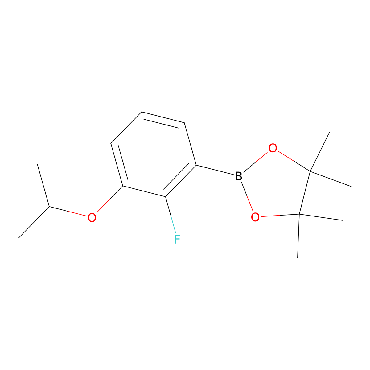 2-Fluoro-3-isopropoxyphenylboronic acid pinacol ester molecular structure, CAS 1451391-00-6