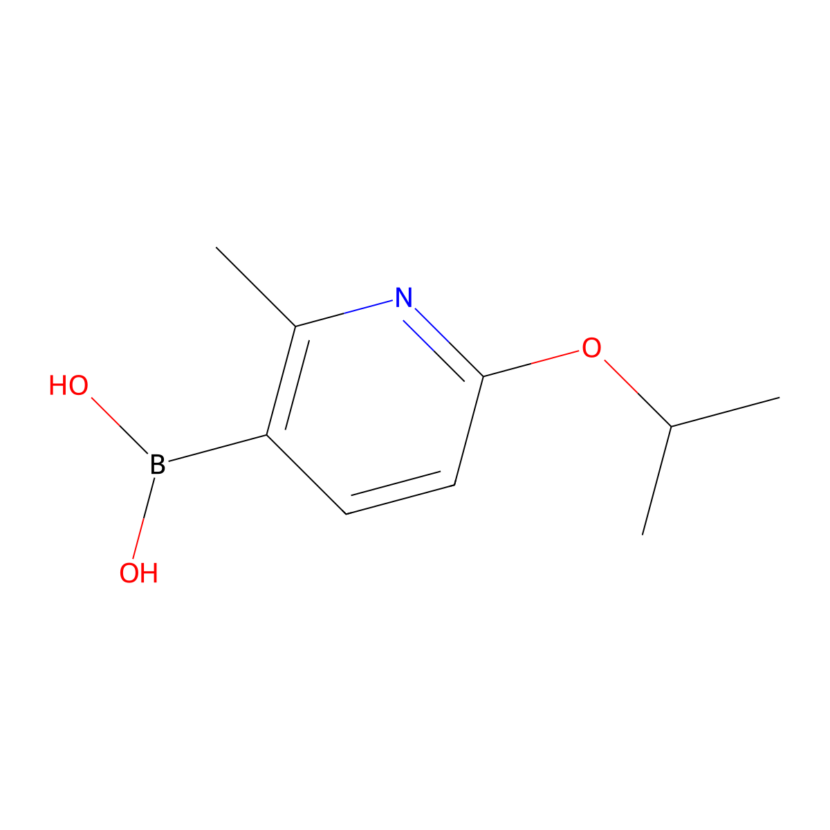 6-Isopropoxy-2-methylpyridine-3-boronic acid molecular structure, CAS 1451391-02-8