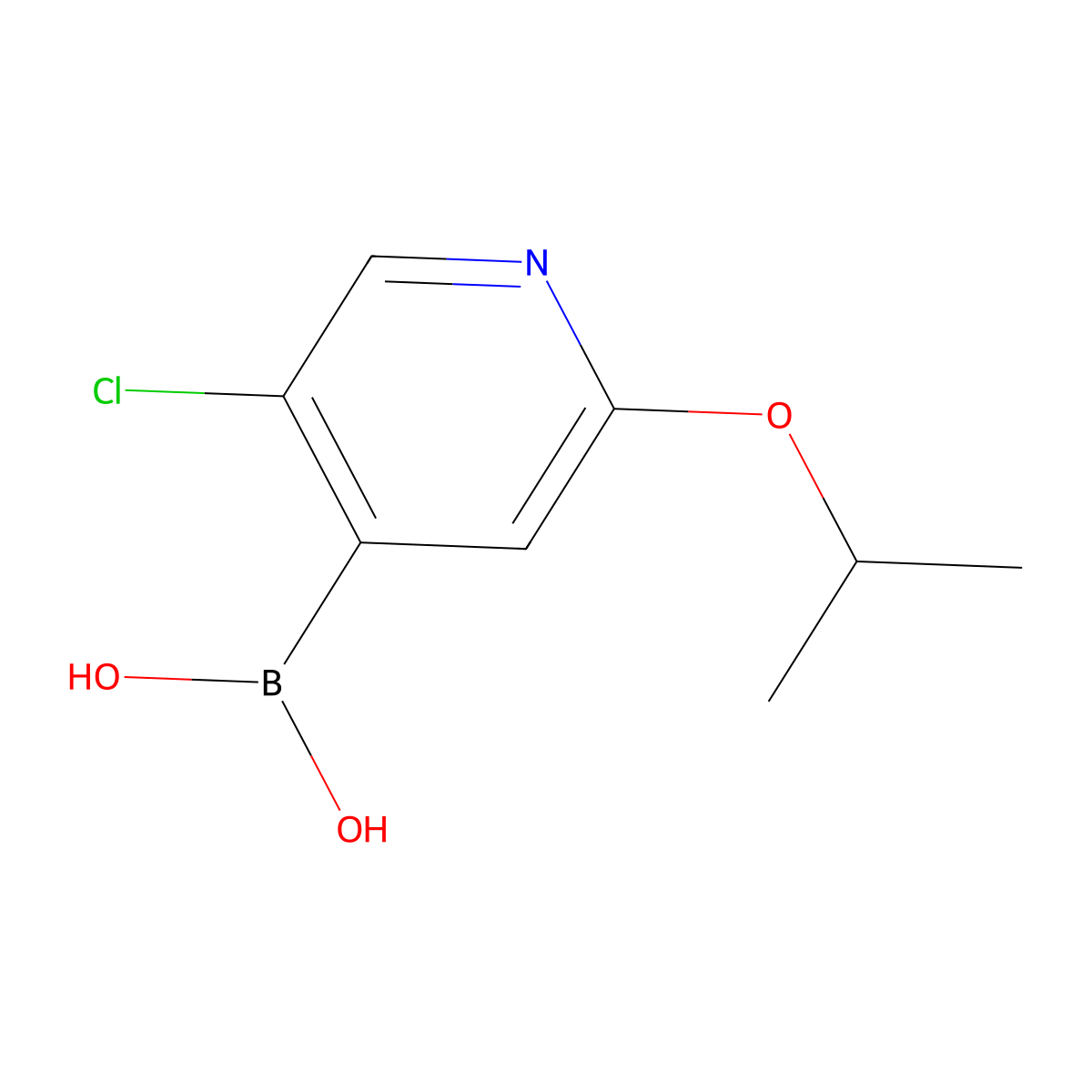 5-Chloro-2-isopropoxypyridine-4-boronic acid molecular structure, CAS 1451391-05-1