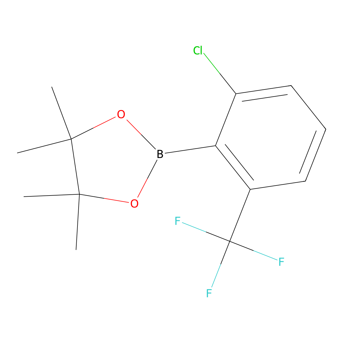 2-Chloro-6-(trifluoromethyl)phenylboronic acid pinacol ester molecular structure, CAS 1451391-09-5