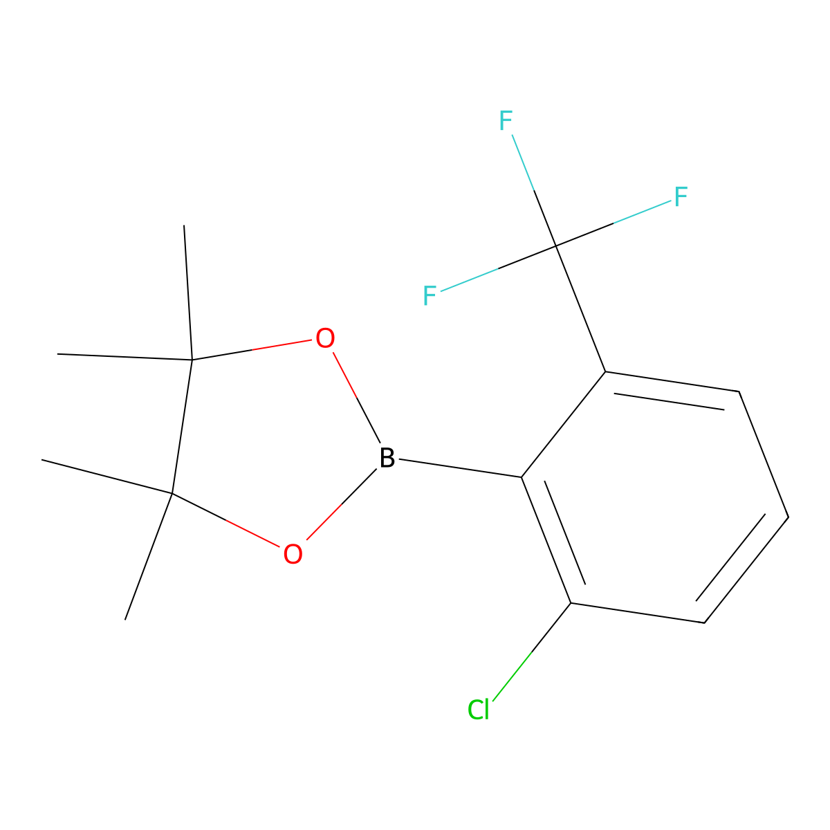 2-Chloro-6-(trifluoromethyl)phenylboronic acid pinacol ester molecular structure, CAS 1451391-09-5