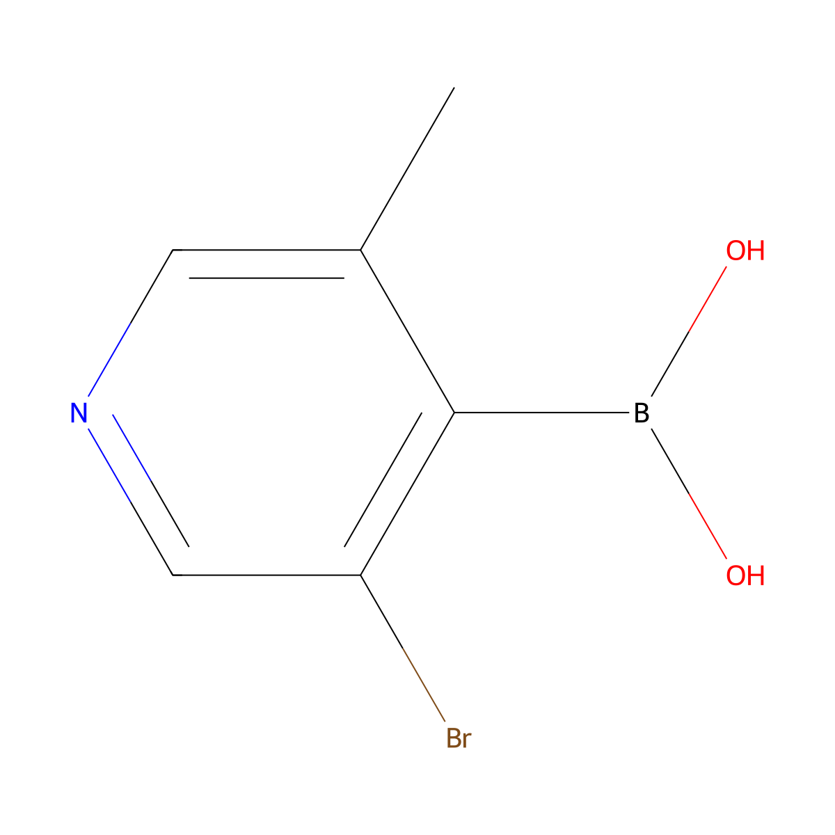 5-Bromo-3-methylpyridine-4-boronic acid molecular structure, CAS 1451391-27-7