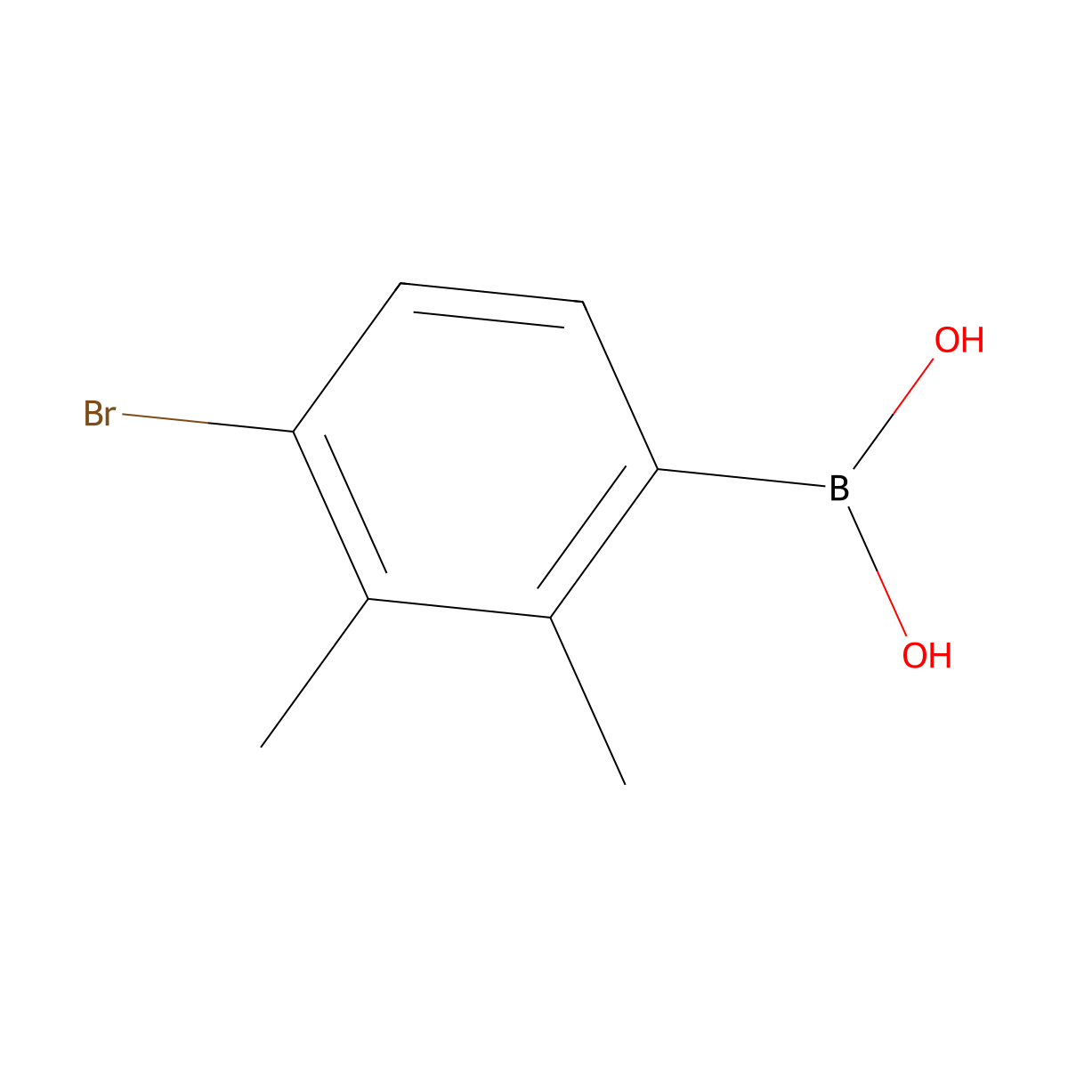 4-Bromo-2,3-dimethylphenylboronic acid molecular structure, CAS 1451391-29-9