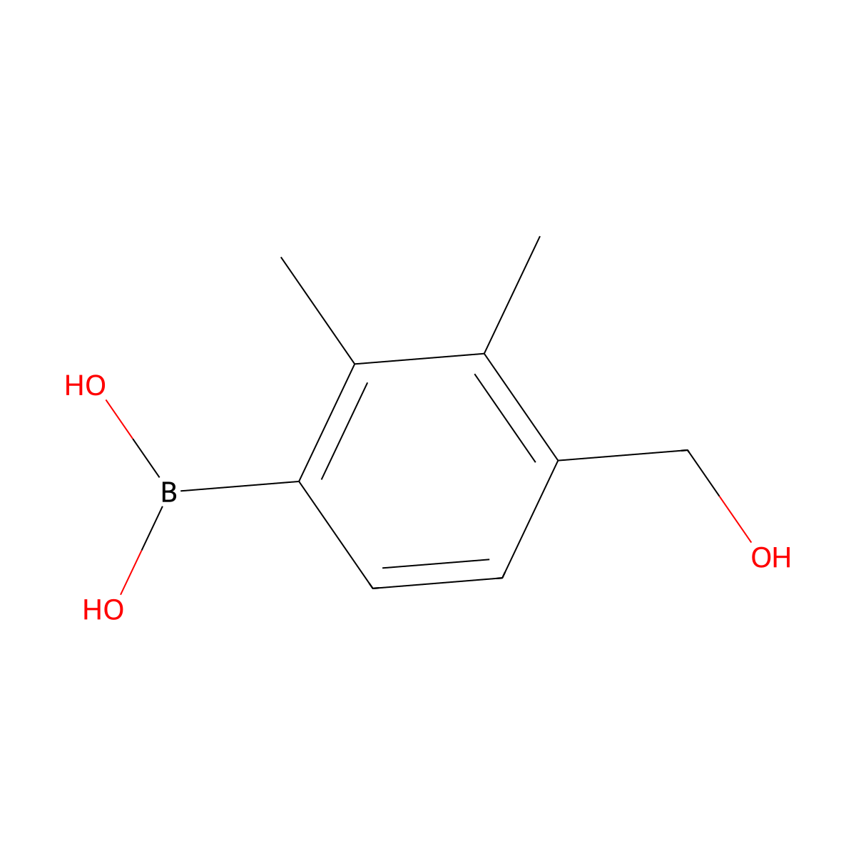 2,3-Dimethyl-4-hydroxymethylphenylboronic acid molecular structure, CAS 1451391-38-0