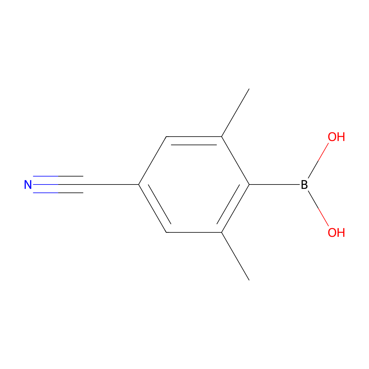 4-Cyano-2,6-dimethylphenylboronic acid molecular structure, CAS 1451391-43-7
