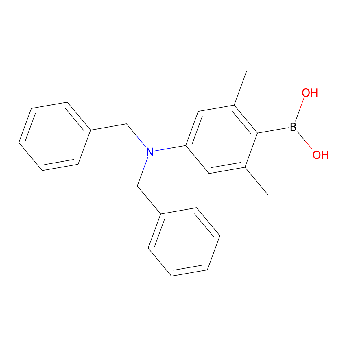 4-(Dibenzylamino)-2,6-dimethylphenylboronic acid molecular structure, CAS 1451391-44-8