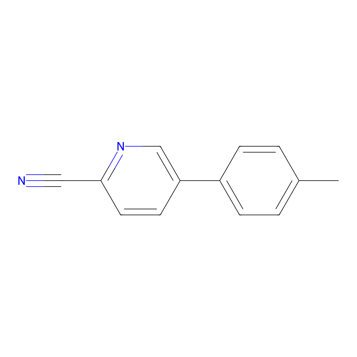 5-(p-Tolyl)picolinonitrile molecular structure, CAS 1451391-53-9