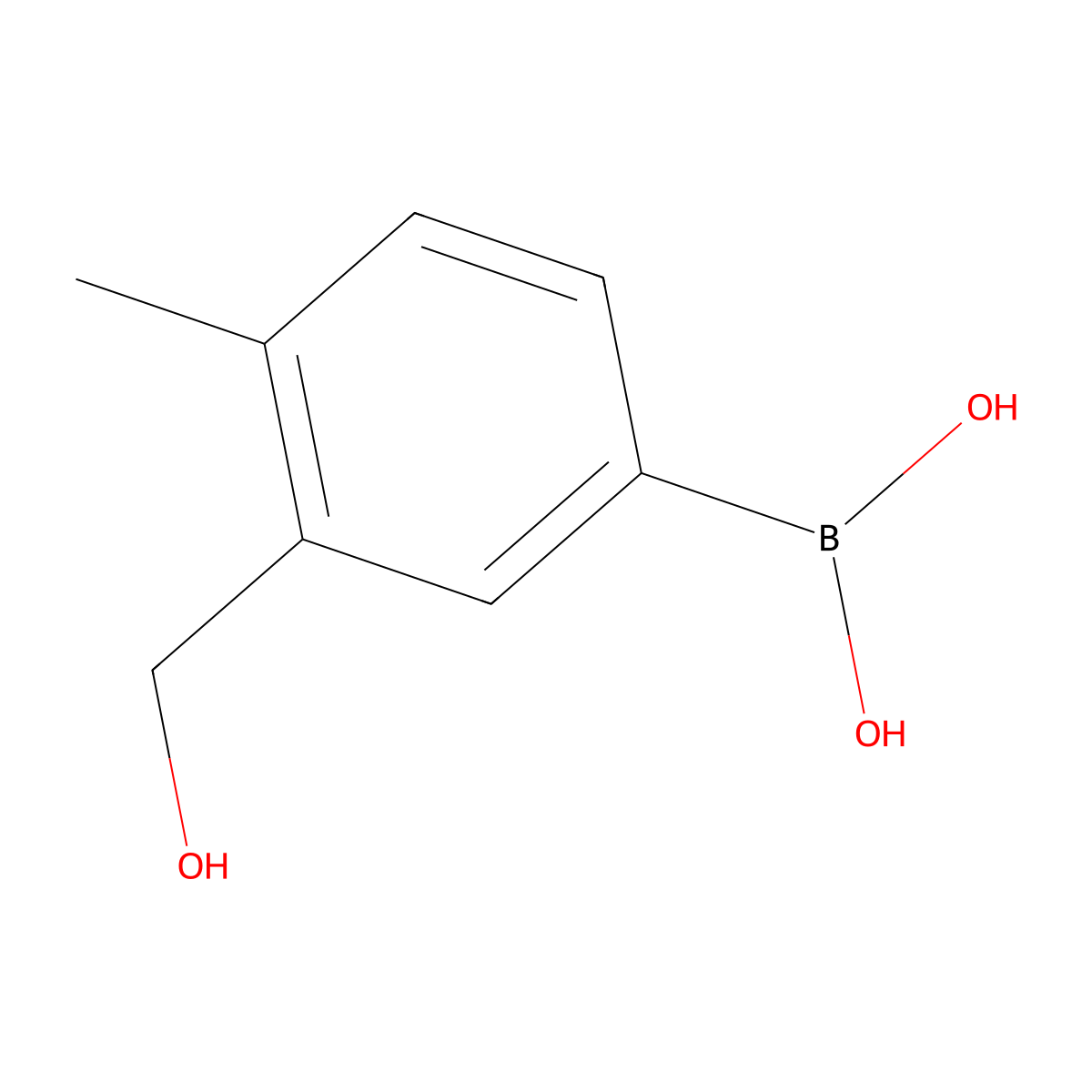 3-Hydroxymethyl-4-methylphenylboronic acid molecular structure, CAS 1451391-54-0