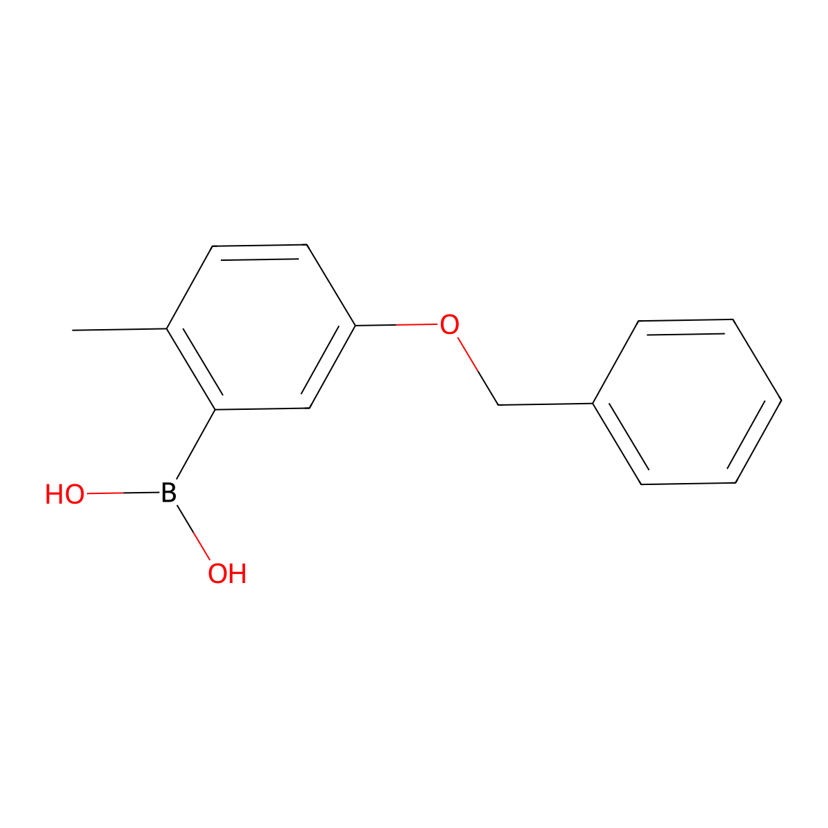 5-(Benzyloxy)-2-methylphenylboronic acid molecular structure, CAS 1451391-56-2