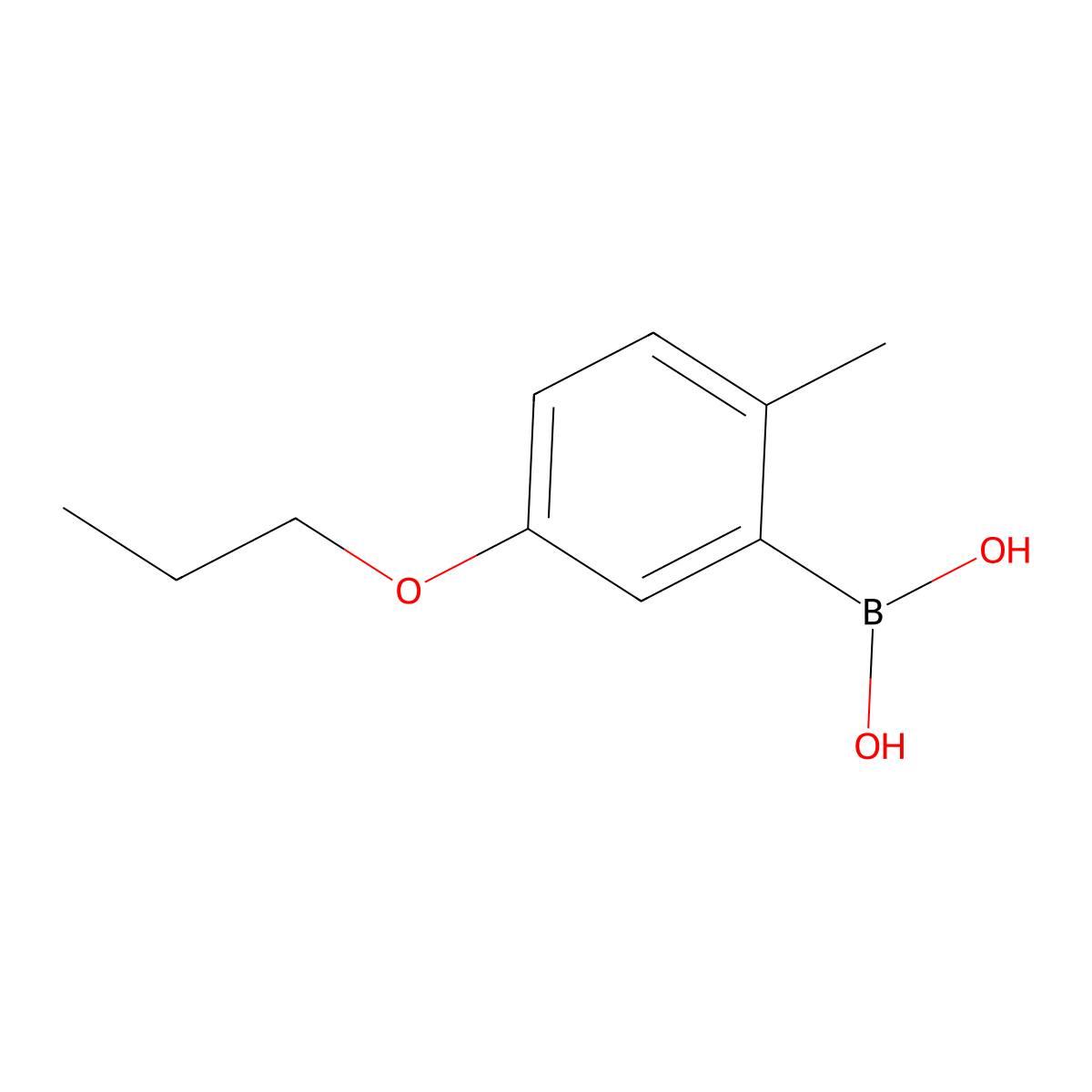 2-Methyl-5-propoxyphenylboronic acid molecular structure, CAS 1451391-64-2