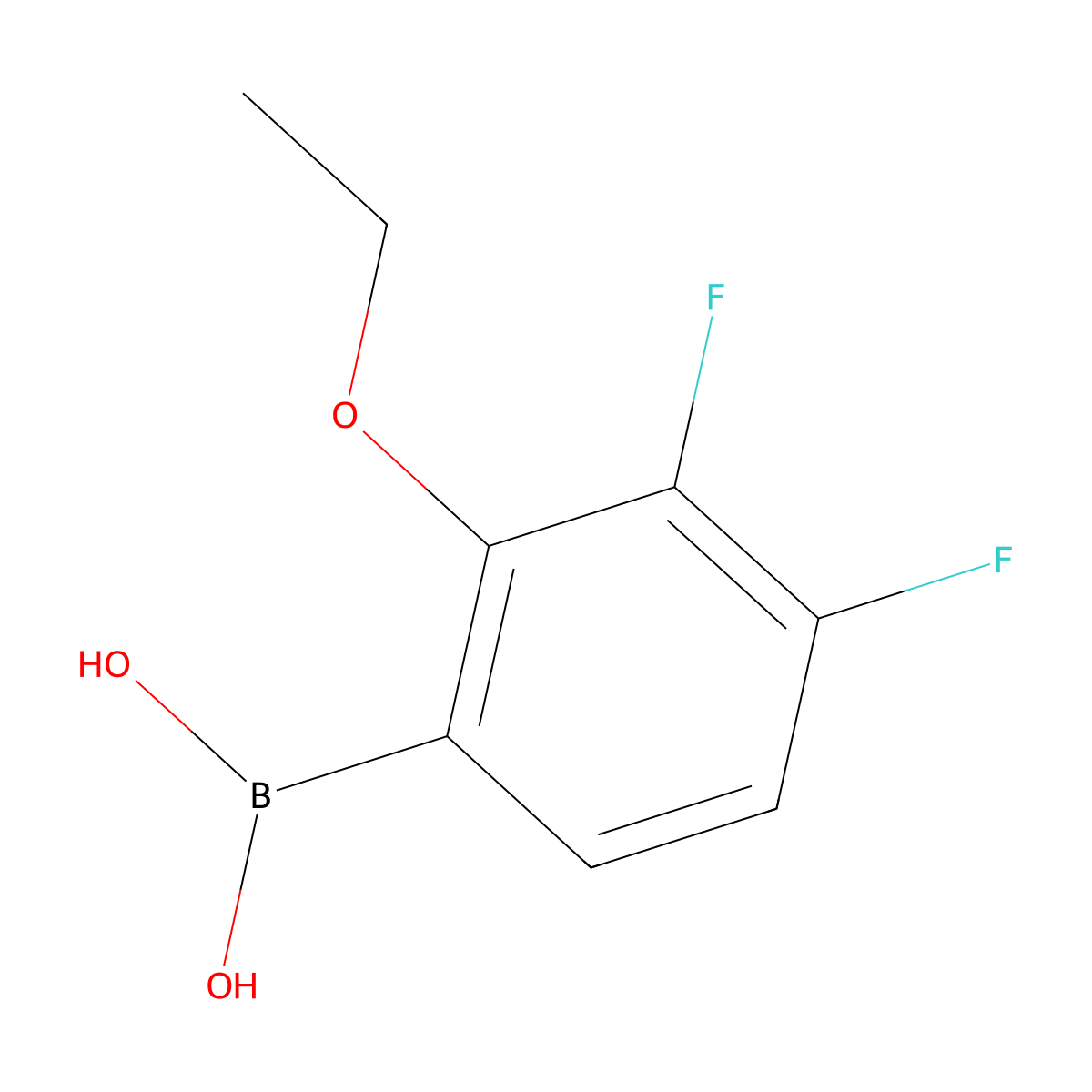 3,4-Difluoro-2-ethoxyphenylboronic acid molecular structure, CAS 1451391-69-7