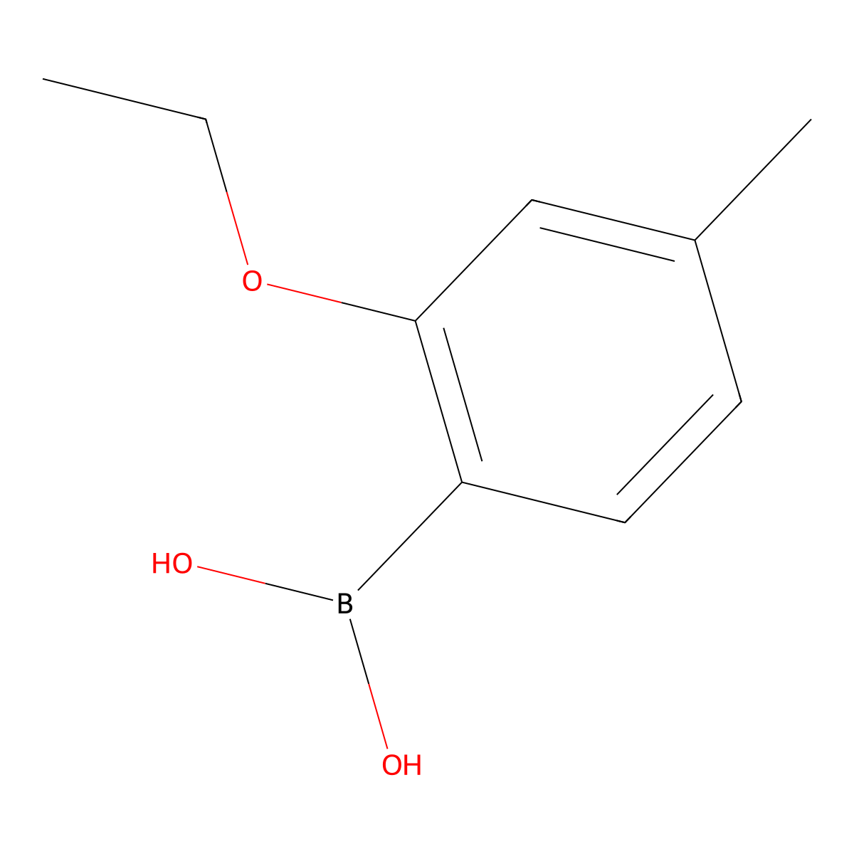 2-Ethoxy-4-methylphenylboronic acid molecular structure, CAS 1451391-71-1