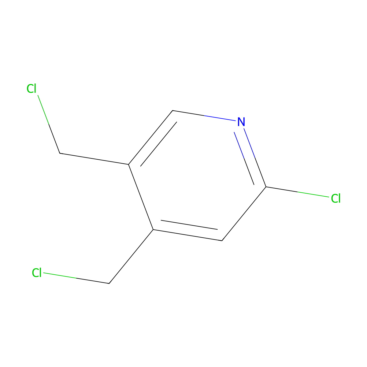 2-Chloro-4,5-bis(chloromethyl)pyridine molecular structure, CAS 1451391-87-9
