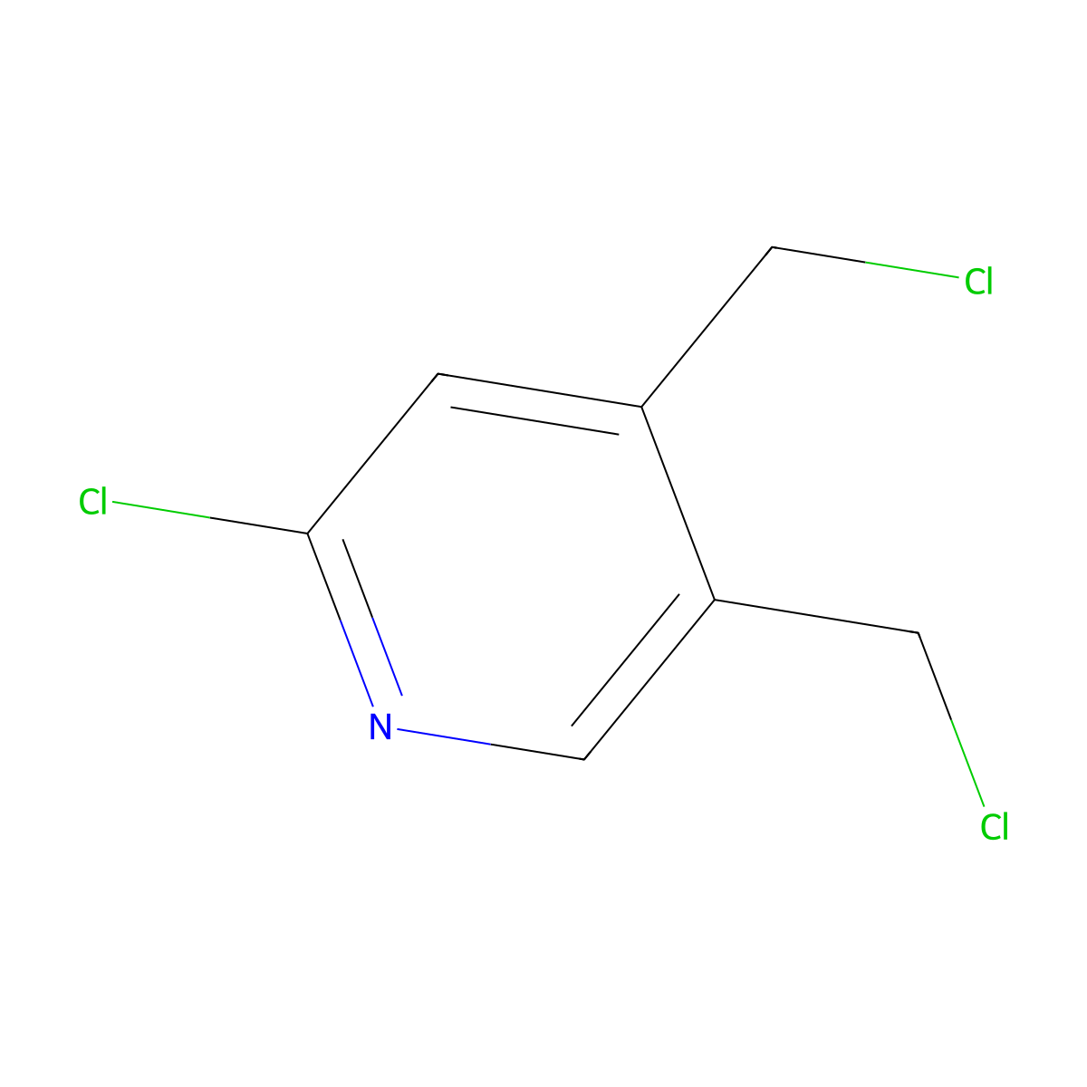 2-Chloro-4,5-bis(chloromethyl)pyridine molecular structure, CAS 1451391-87-9