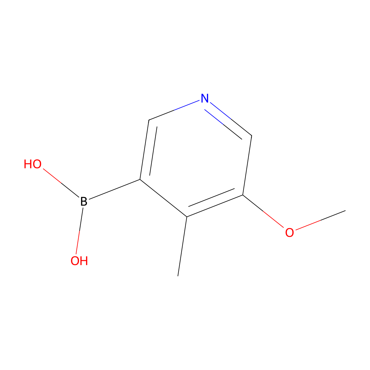 5-Methoxy-4-methylpyridine-3-boronic acid molecular structure, CAS 1451391-97-1