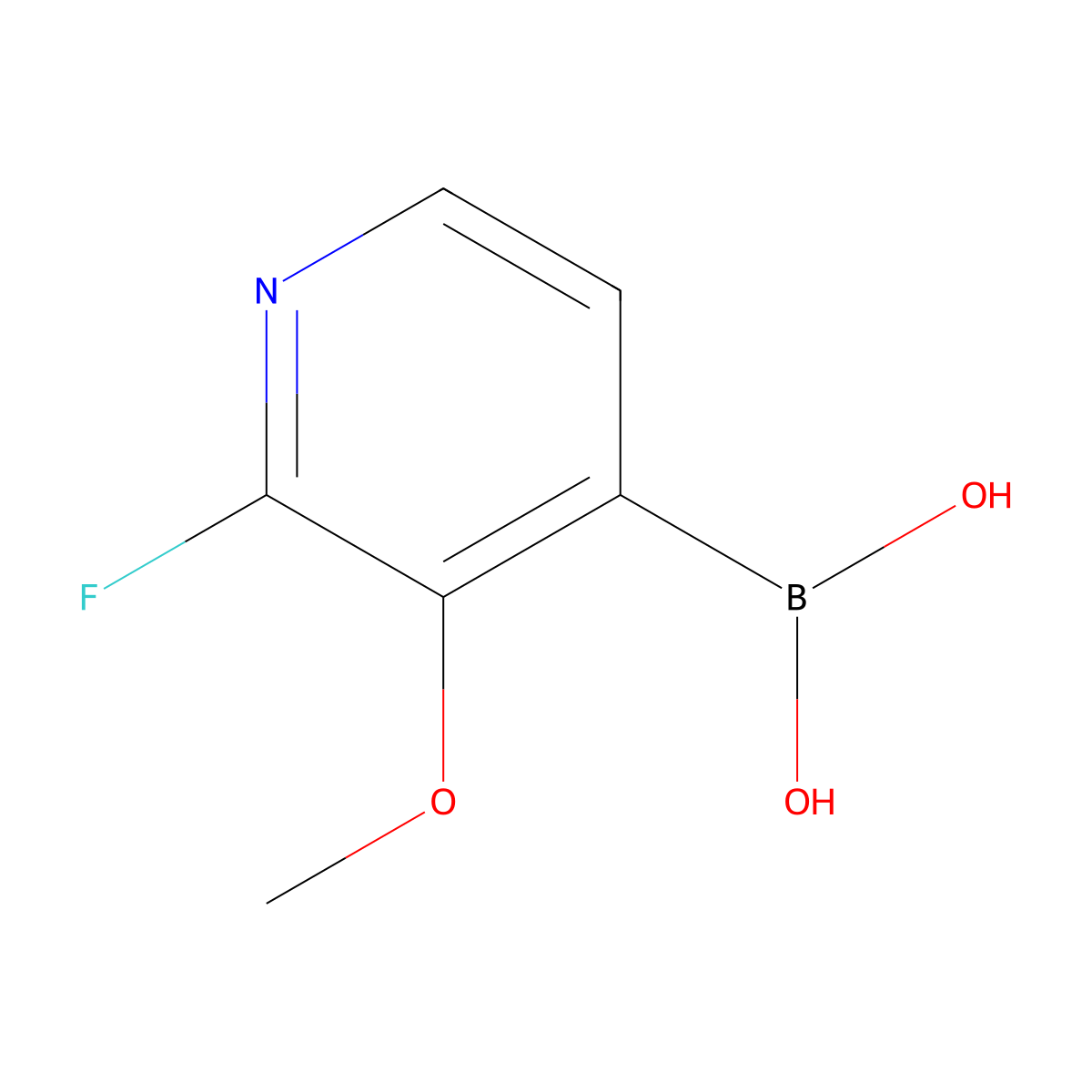 2-Fluoro-3-methoxypyridine-4-boronic acid molecular structure, CAS 1451392-01-0