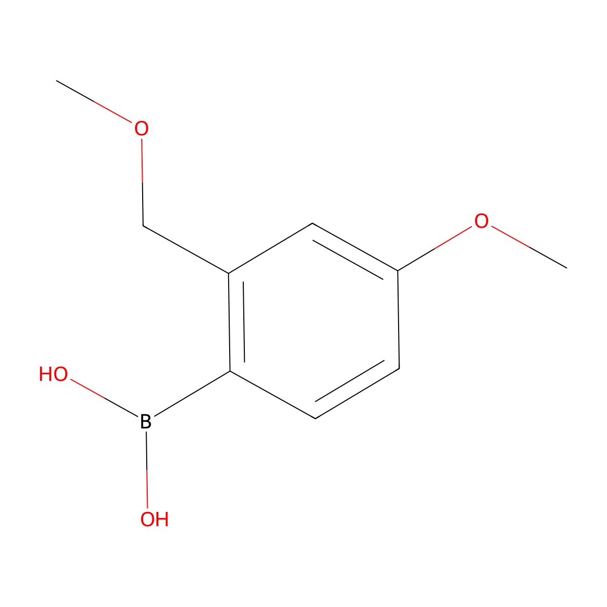 4-Methoxy-2-(methoxymethyl)phenylboronic acid molecular structure, CAS 1451392-22-5