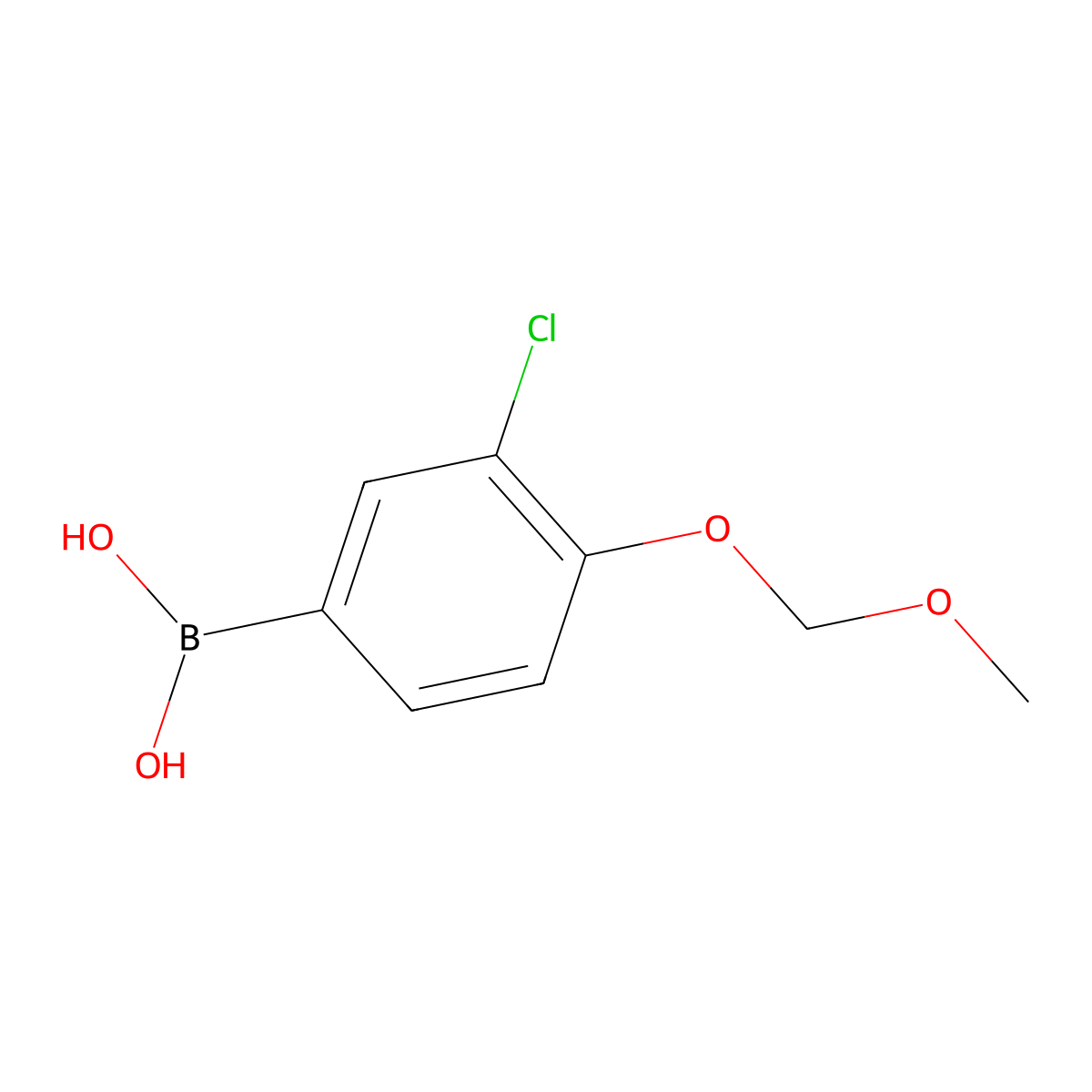 [3-Chloro-4-(methoxymethoxy)phenyl]boronic acid molecular structure, CAS 1451392-27-0