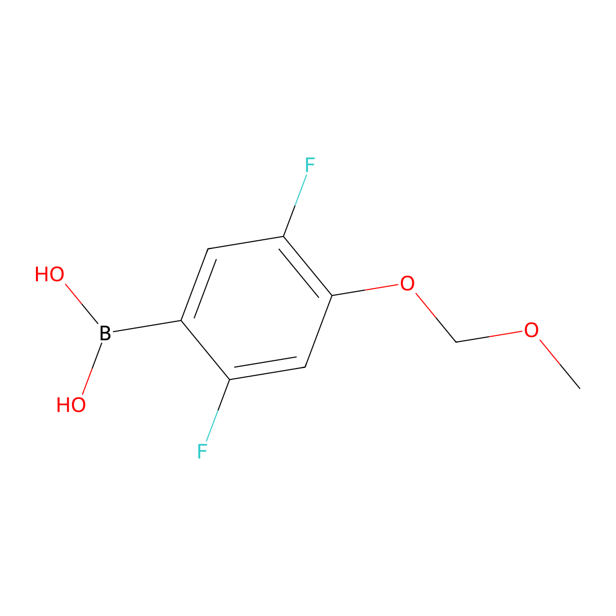 2,5-Difluoro-4-(methoxymethoxy)phenylboronic acid molecular structure, CAS 1451392-29-2