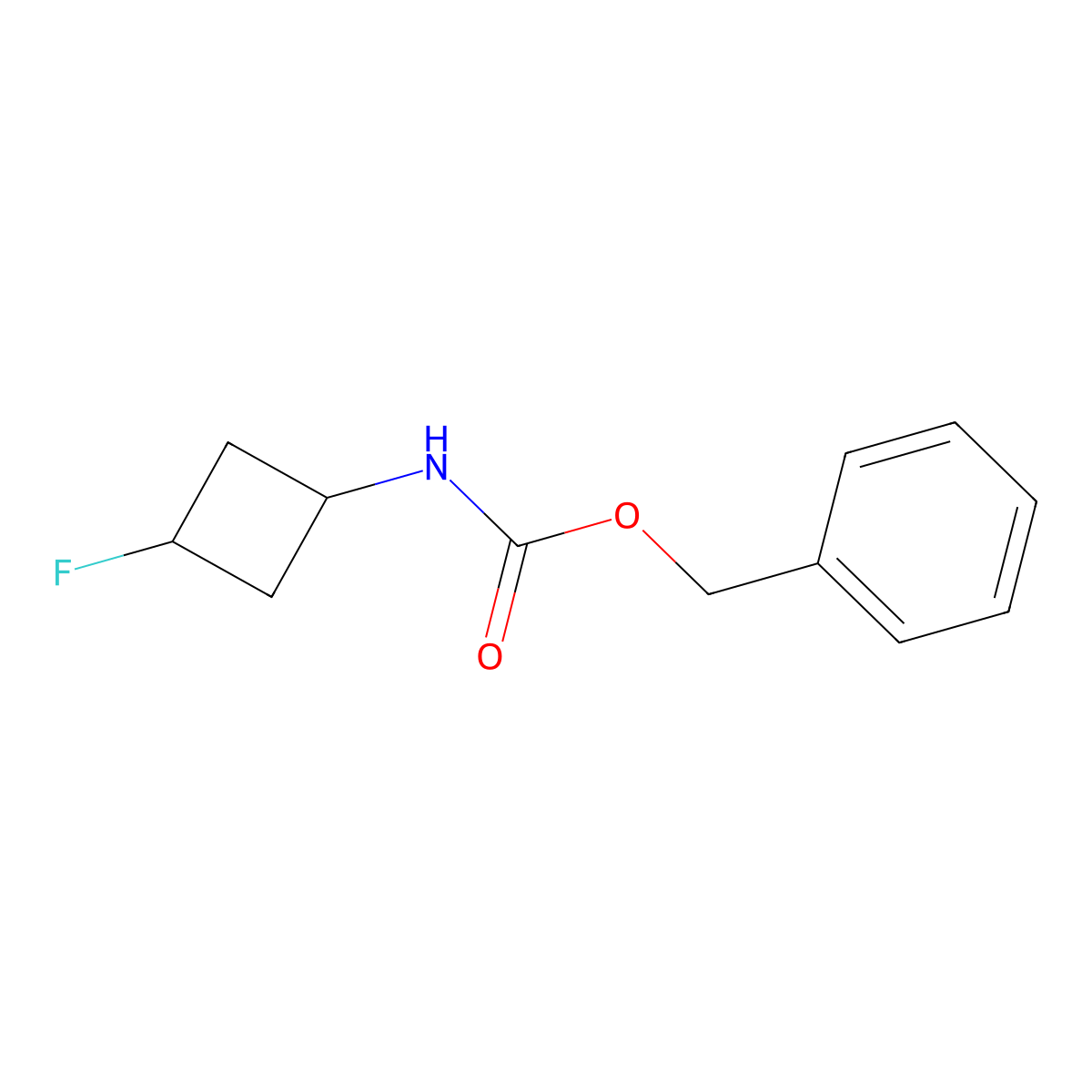 Benzyl N-(3-fluorocyclobutyl)carbamate molecular structure, CAS 1451392-68-9