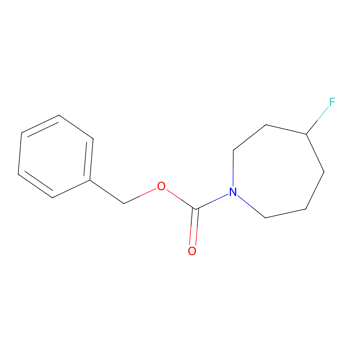 Benzyl 4-fluoroazepane-1-carboxylate molecular structure, CAS 1451392-69-0