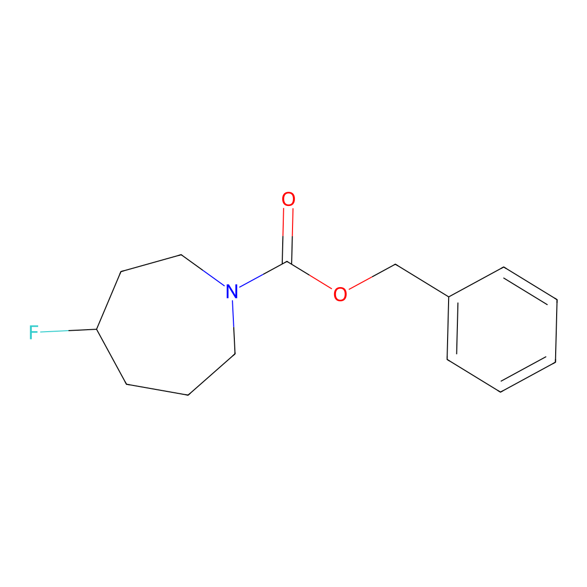 Benzyl 4-fluoroazepane-1-carboxylate molecular structure, CAS 1451392-69-0
