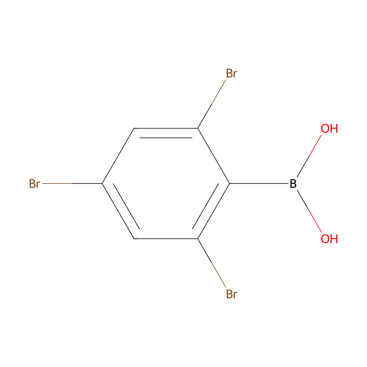 2,4,6-Tribromophenylboronic acid molecular structure, CAS 1451392-84-9
