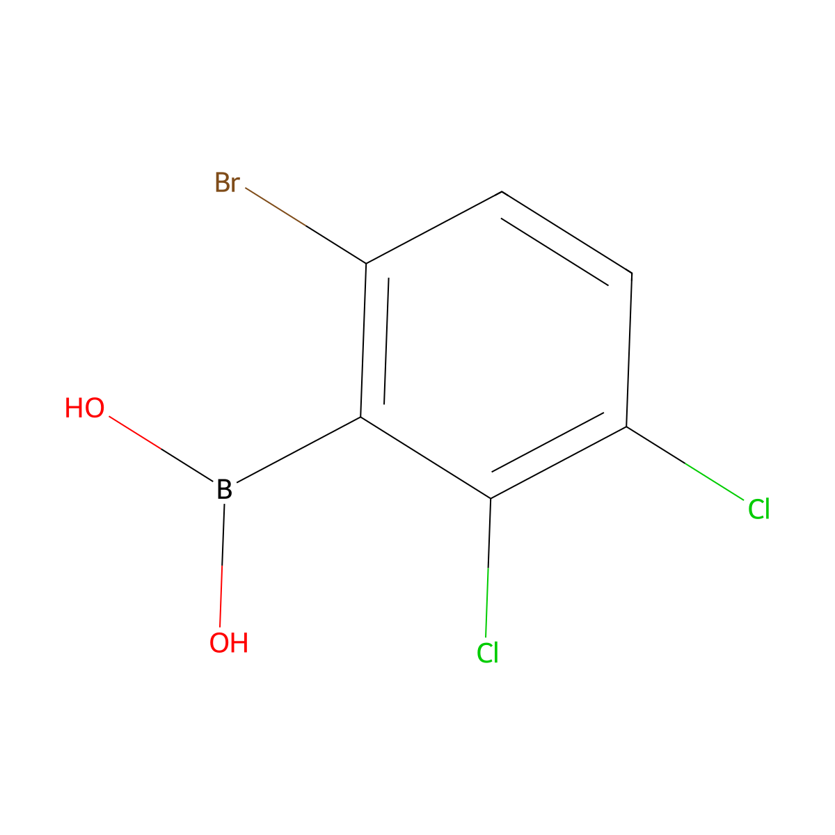 6-Bromo-2,3-dichlorophenylboronic acid molecular structure, CAS 1451392-86-1