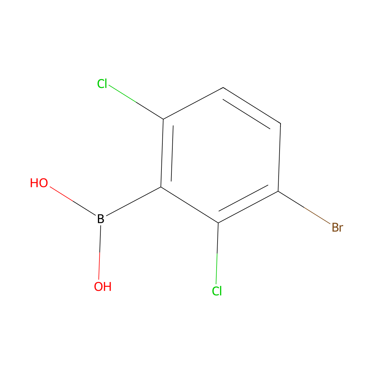 3-Bromo-2,6-dichlorophenylboronic acid molecular structure, CAS 1451392-94-1