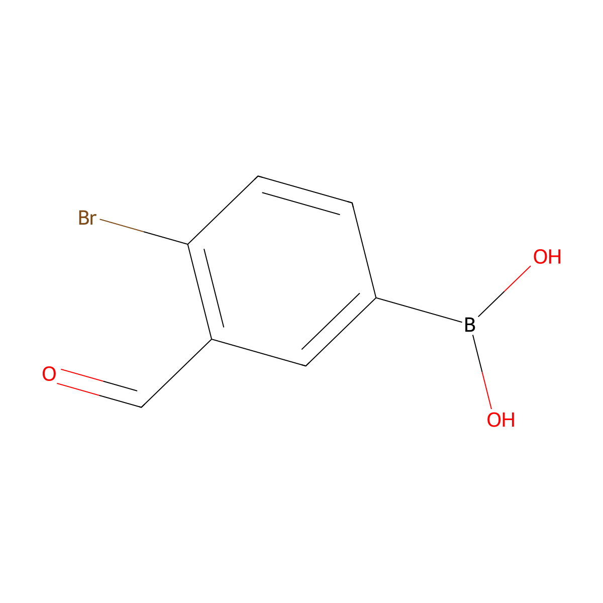 4-Bromo-3-formylphenylboronic acid molecular structure, CAS 1451393-33-1