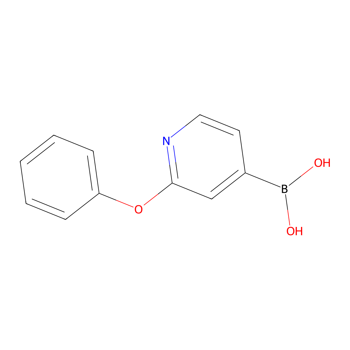 2-Phenoxypyridine-4-boronic acid molecular structure, CAS 1451393-41-1