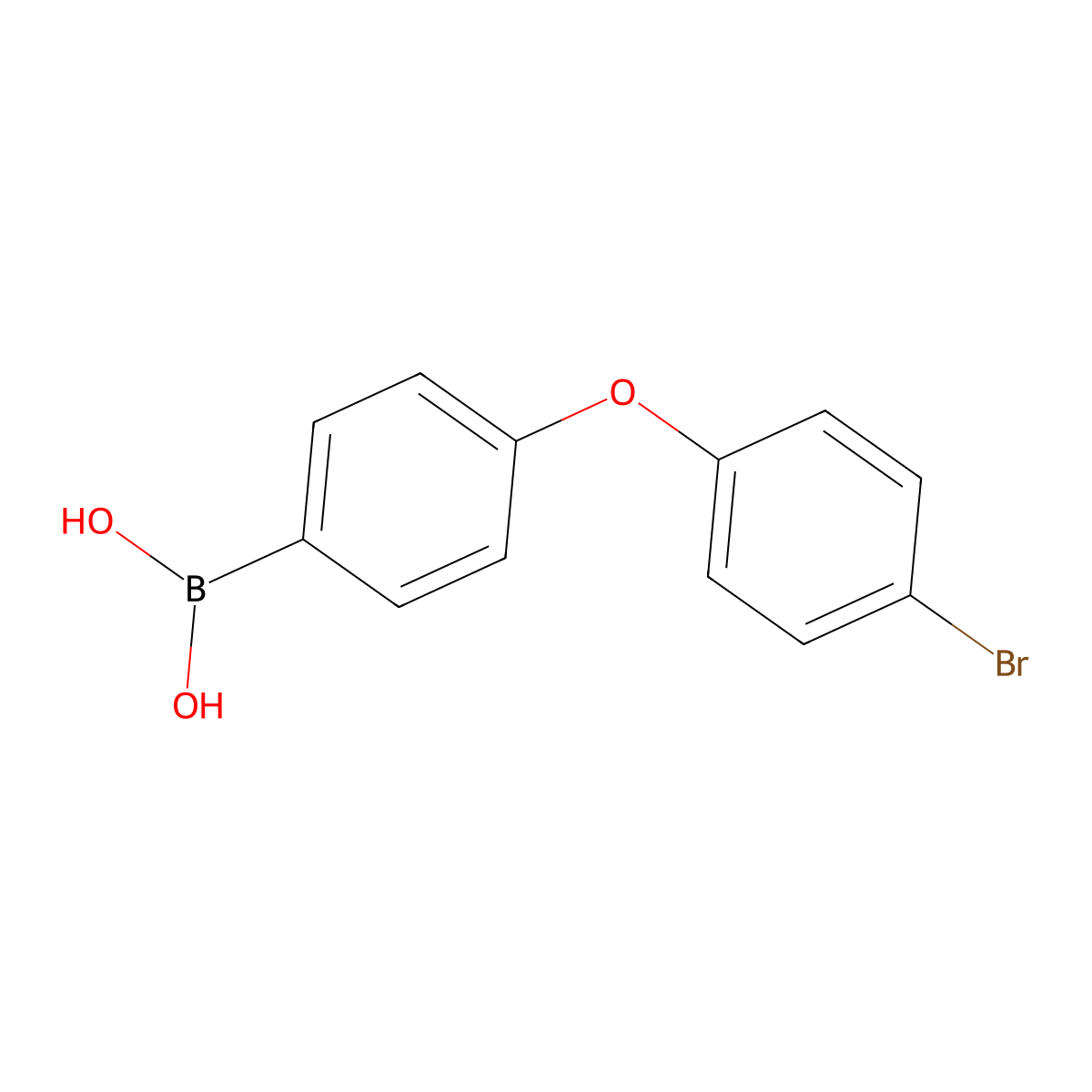 4-(4-Bromophenoxy)phenylboronic acid molecular structure, CAS 1451393-47-7