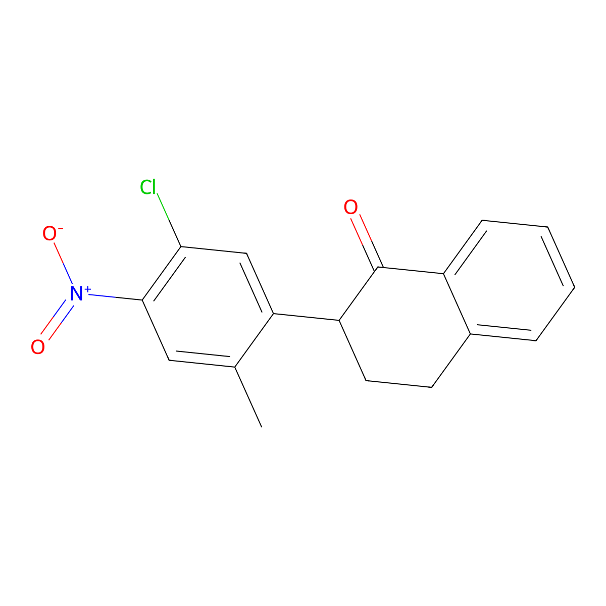 2-(5-Chloro-2-methyl-4-nitrophenyl)-3,4-dihydronaphthalen-1(2H)-one molecular structure, CAS 1451449-44-7